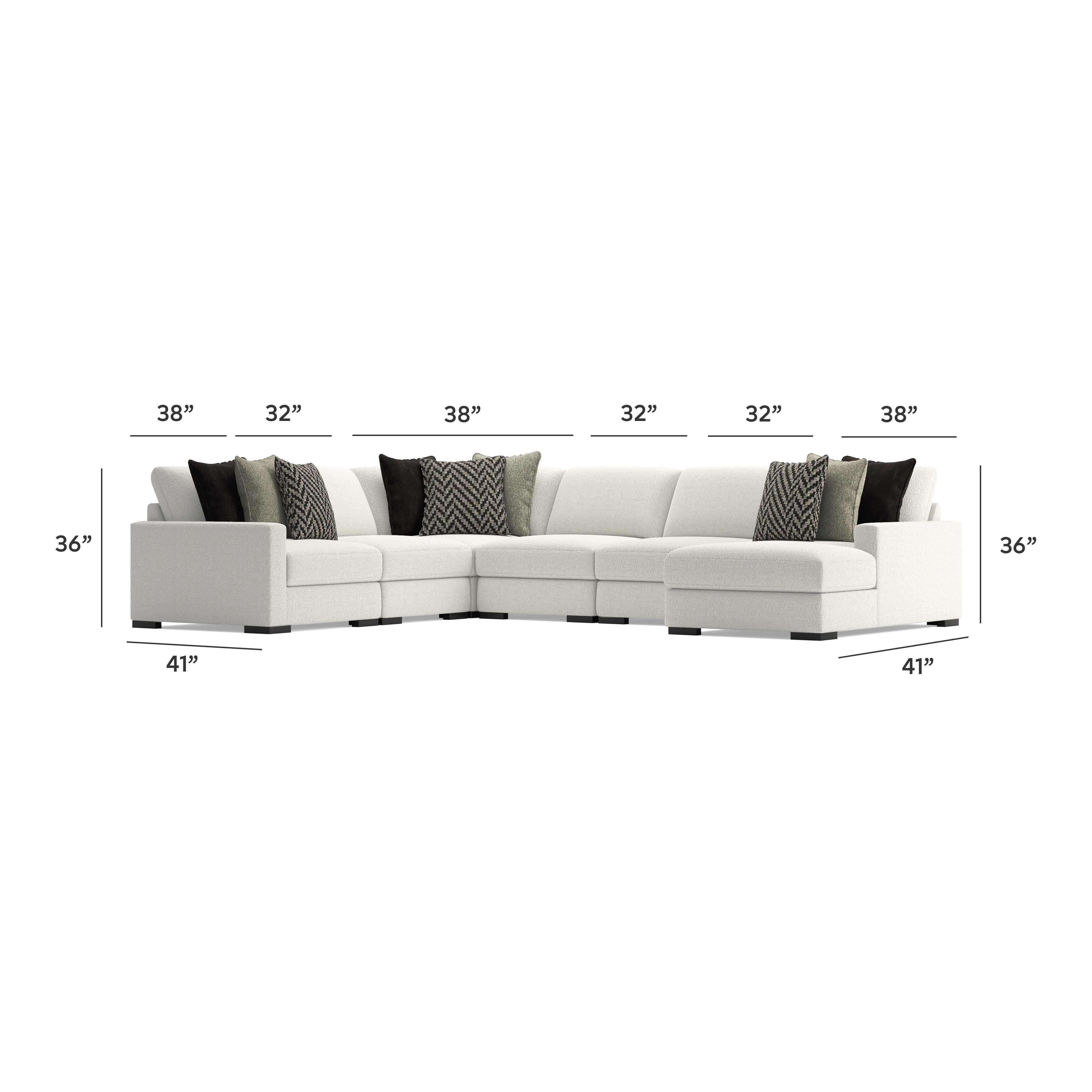 Elissa Court 6-Piece Next-Gen Nuvella™ Performance Fabric Modular