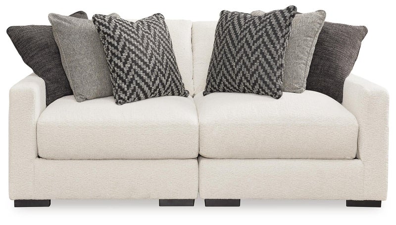Elissa Court 2-Piece Next-Gen Nuvella™ Performance Fabric Modular Loveseat, Vanilla