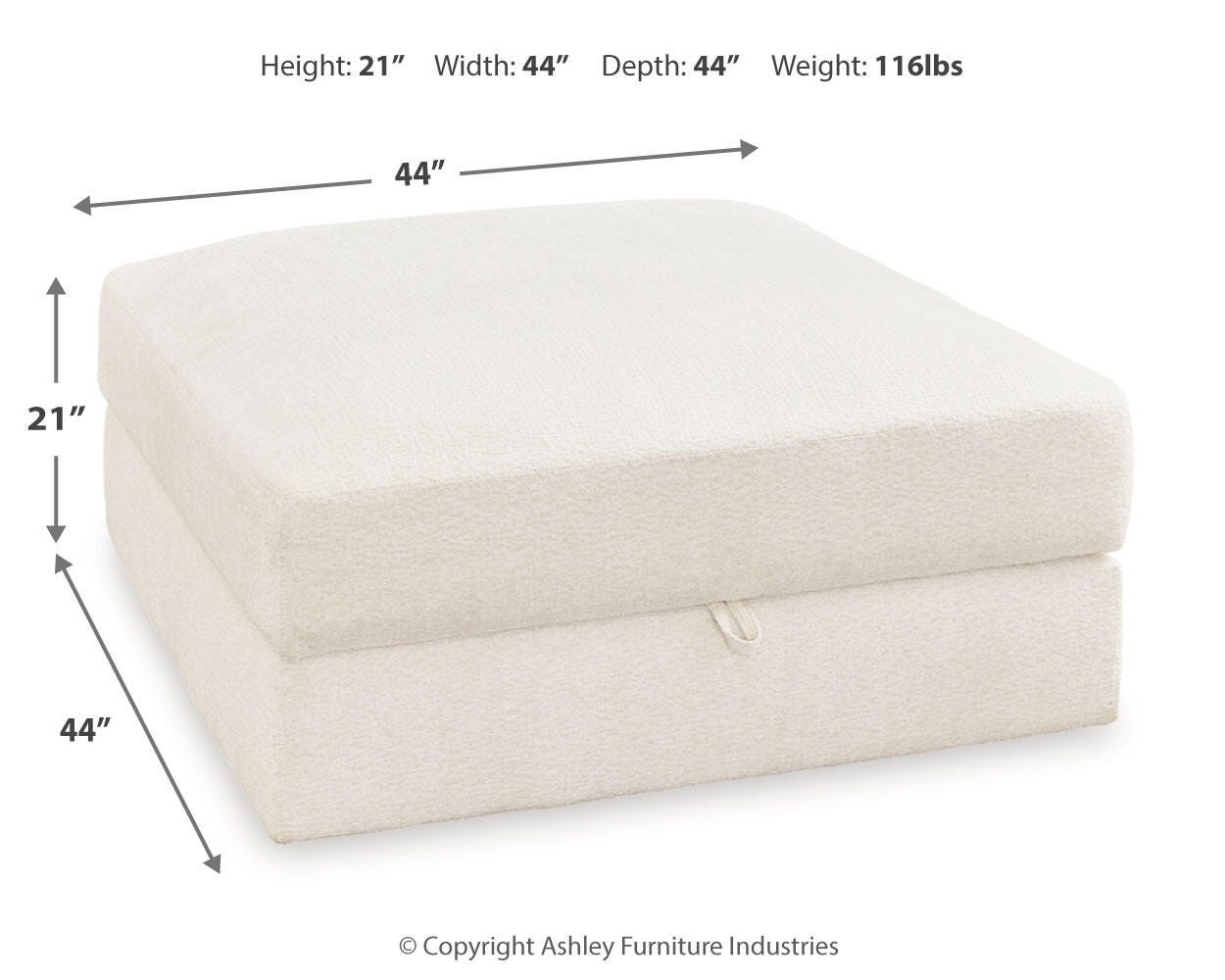 Elissa Court Next-Gen Nuvella™ Performance Fabric Ottoman with