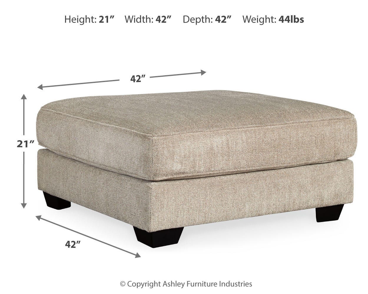Ardsley 3-Piece Sectional and Ottoman - image 3