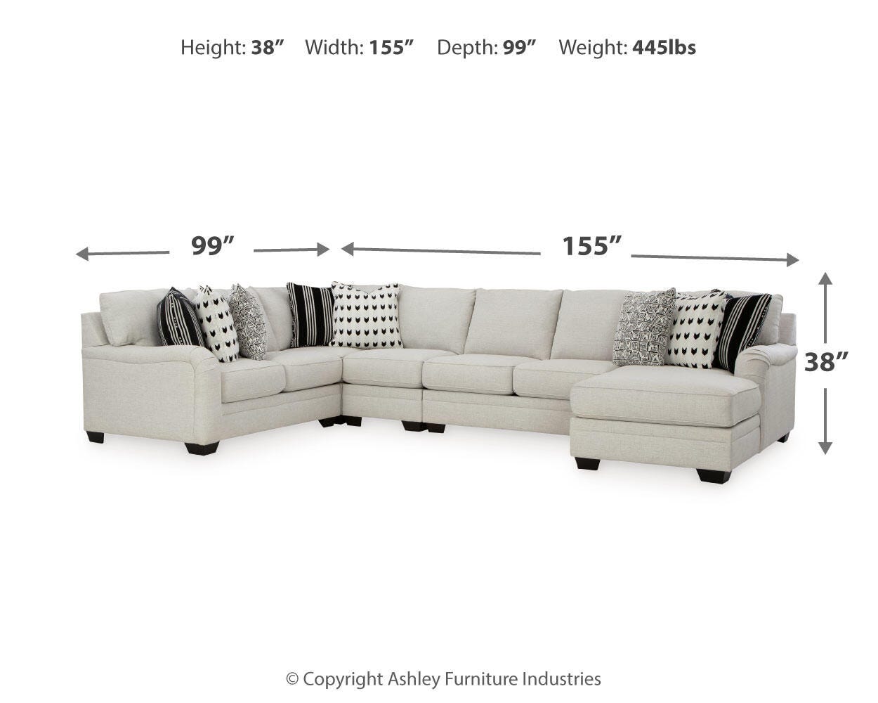 Huntsworth 5-Piece Sectional with Chaise - image 4