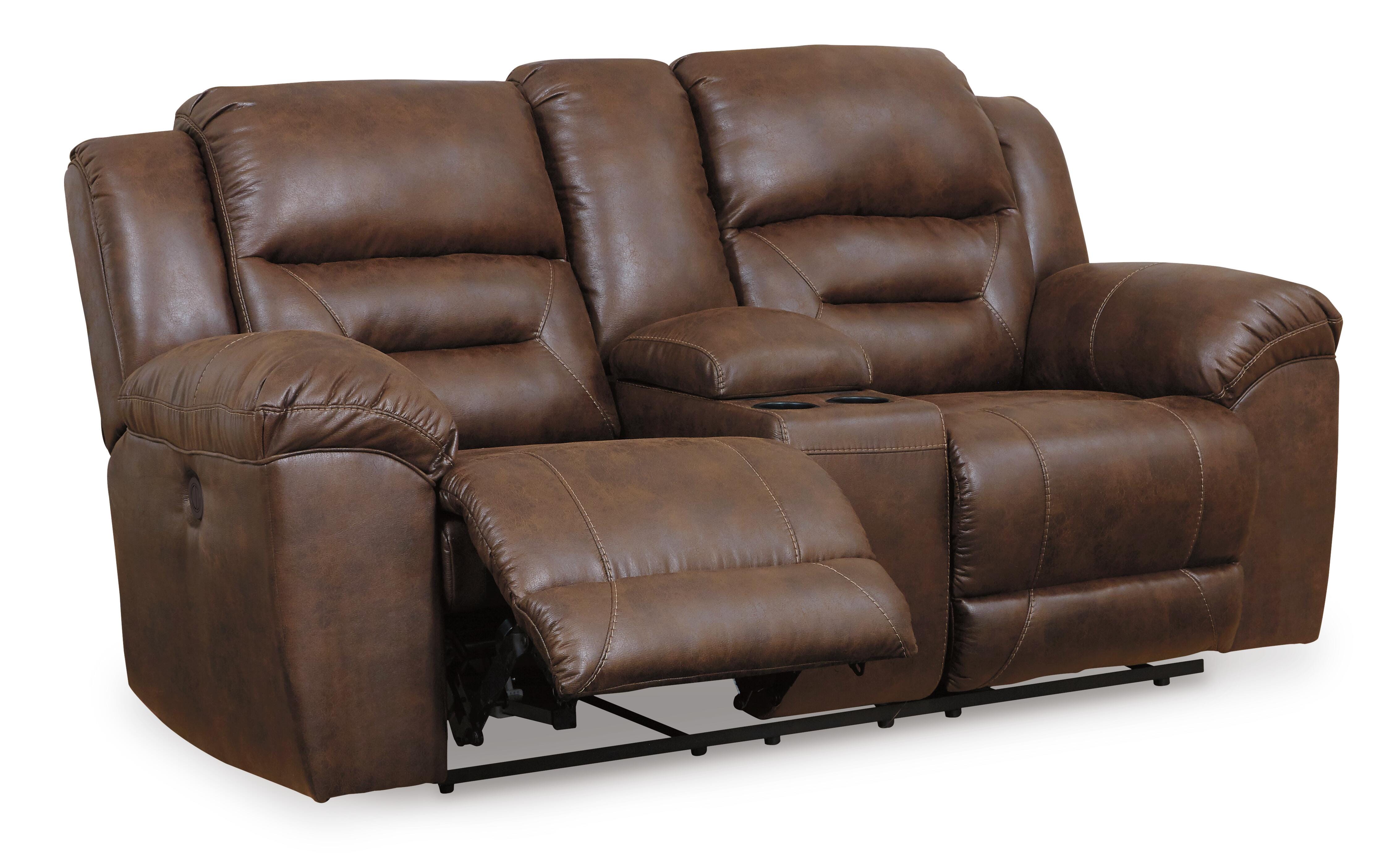 Stoneland Reclining Loveseat with Console - image 5