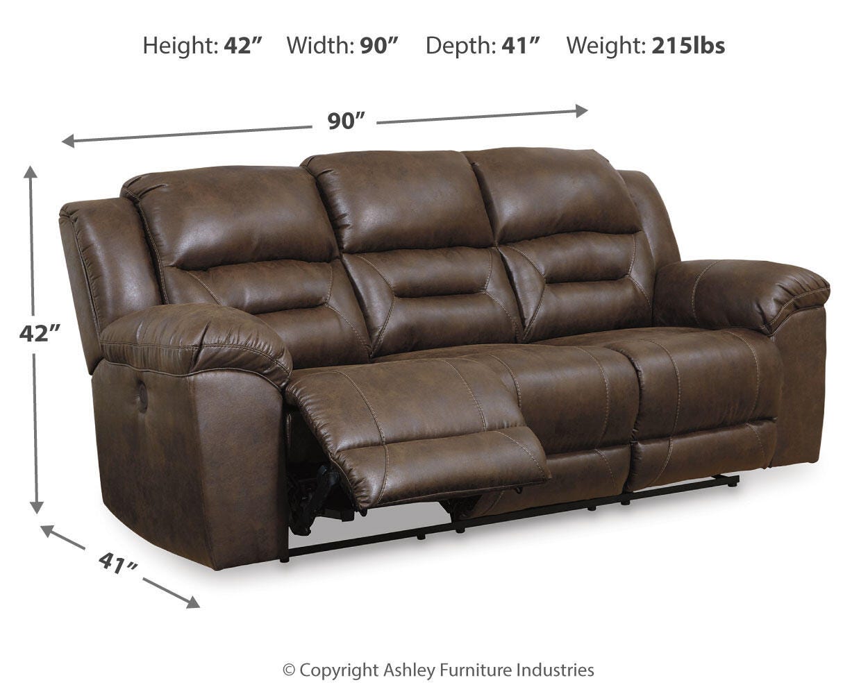 Stoneland Reclining Sofa - image 10