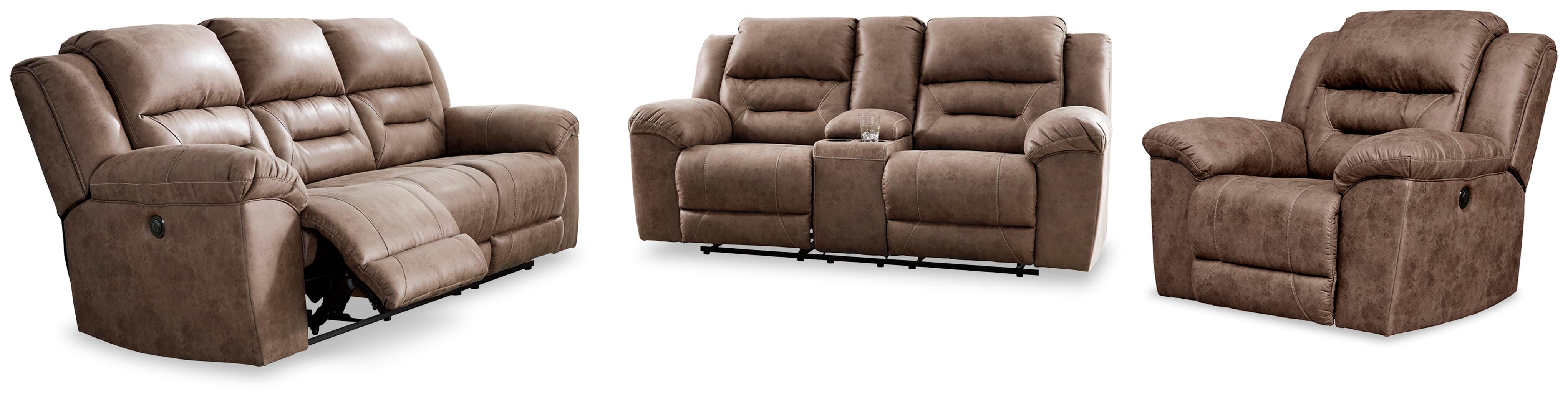 Stoneland Power Reclining Sofa, Loveseat and Recliner - image 1