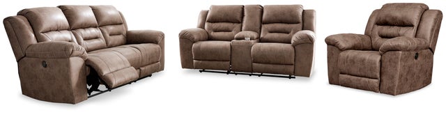 Stoneland Power Reclining Sofa, Loveseat and Recliner Set
