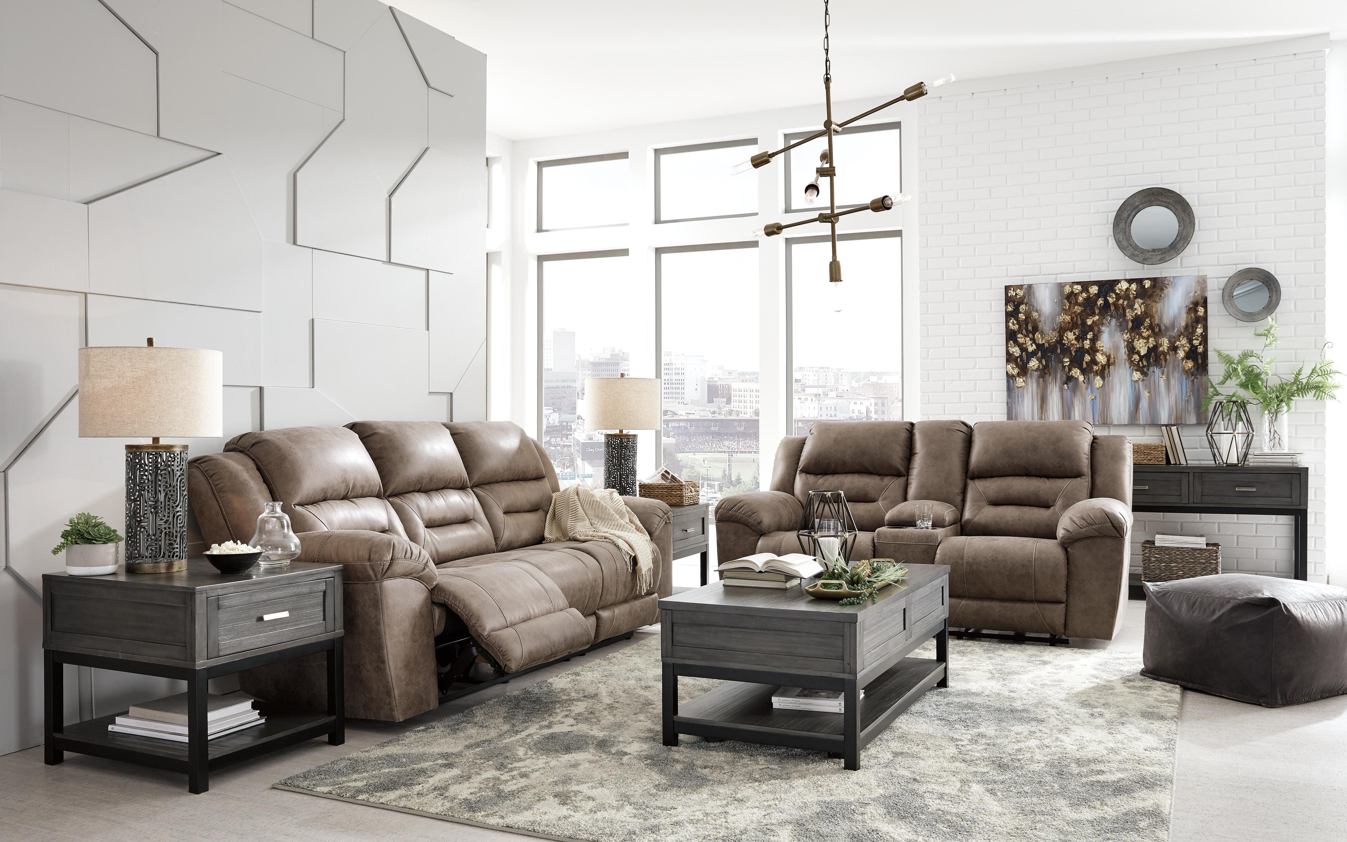 Stoneland Manual Reclining Sofa | Ashley