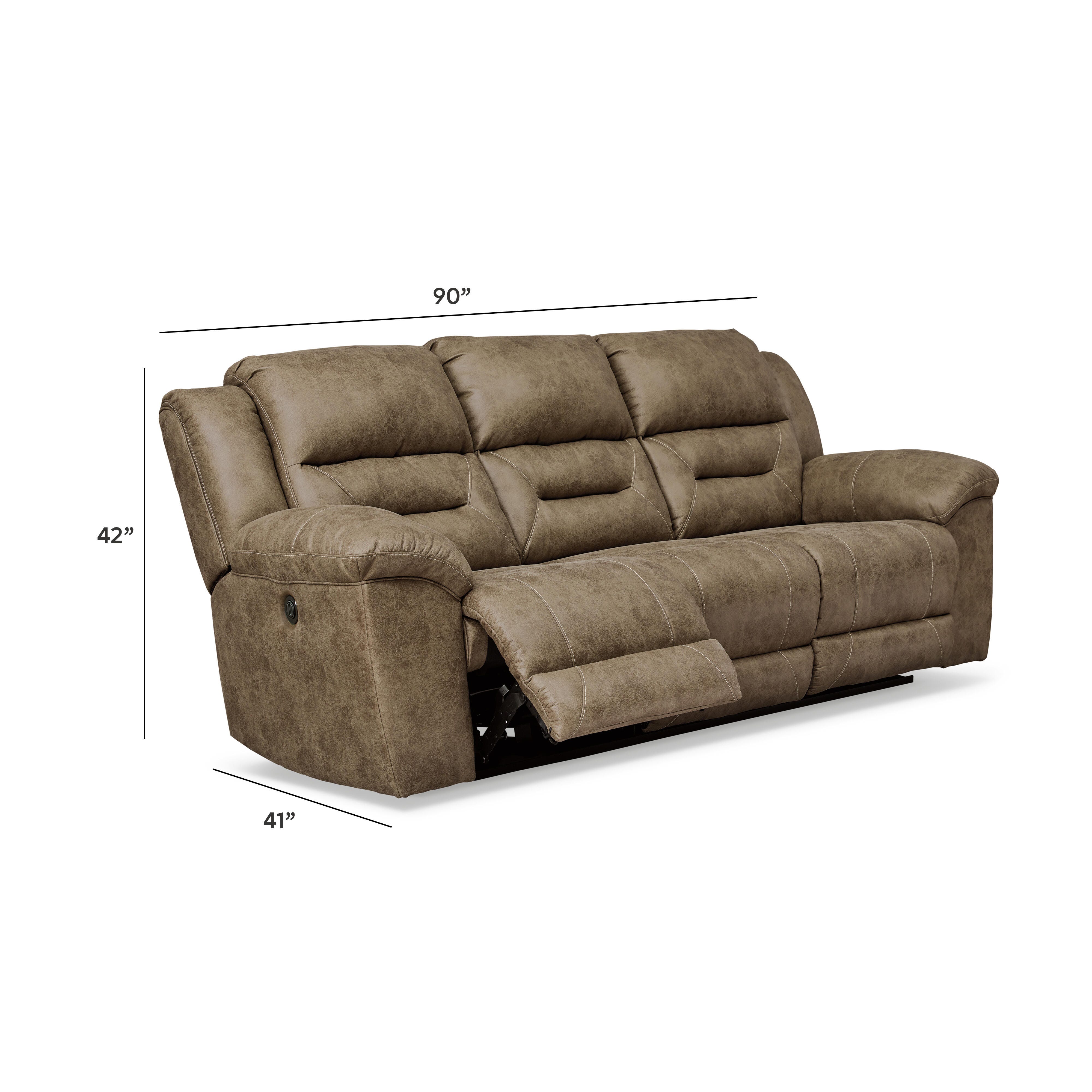 【良品】Ashley Furniture ストーンランド リクライニングソファM Stoneland Manual Reclining Sofa | Ashley
