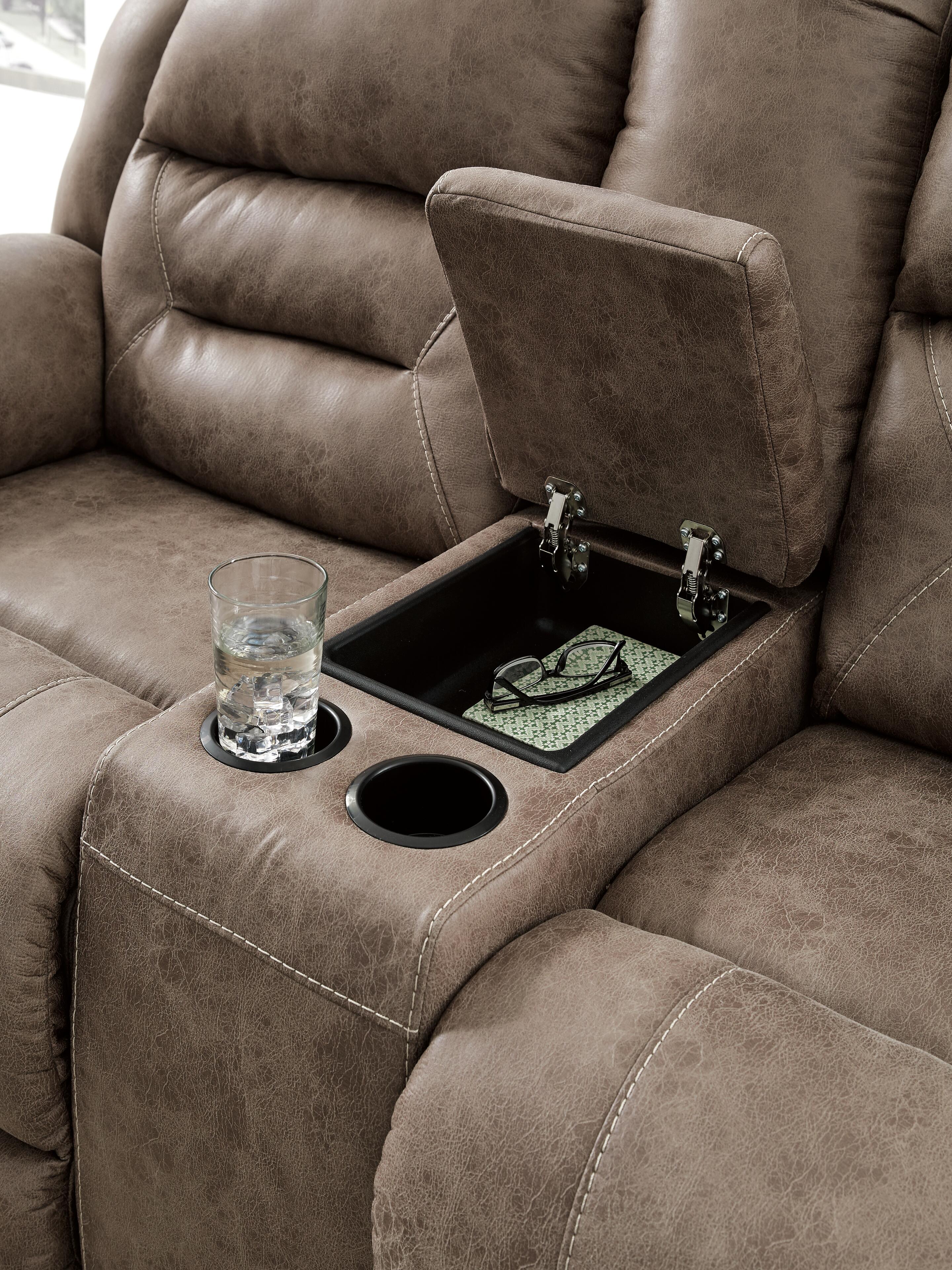 Stoneland Power Reclining Loveseat with Console - image 6