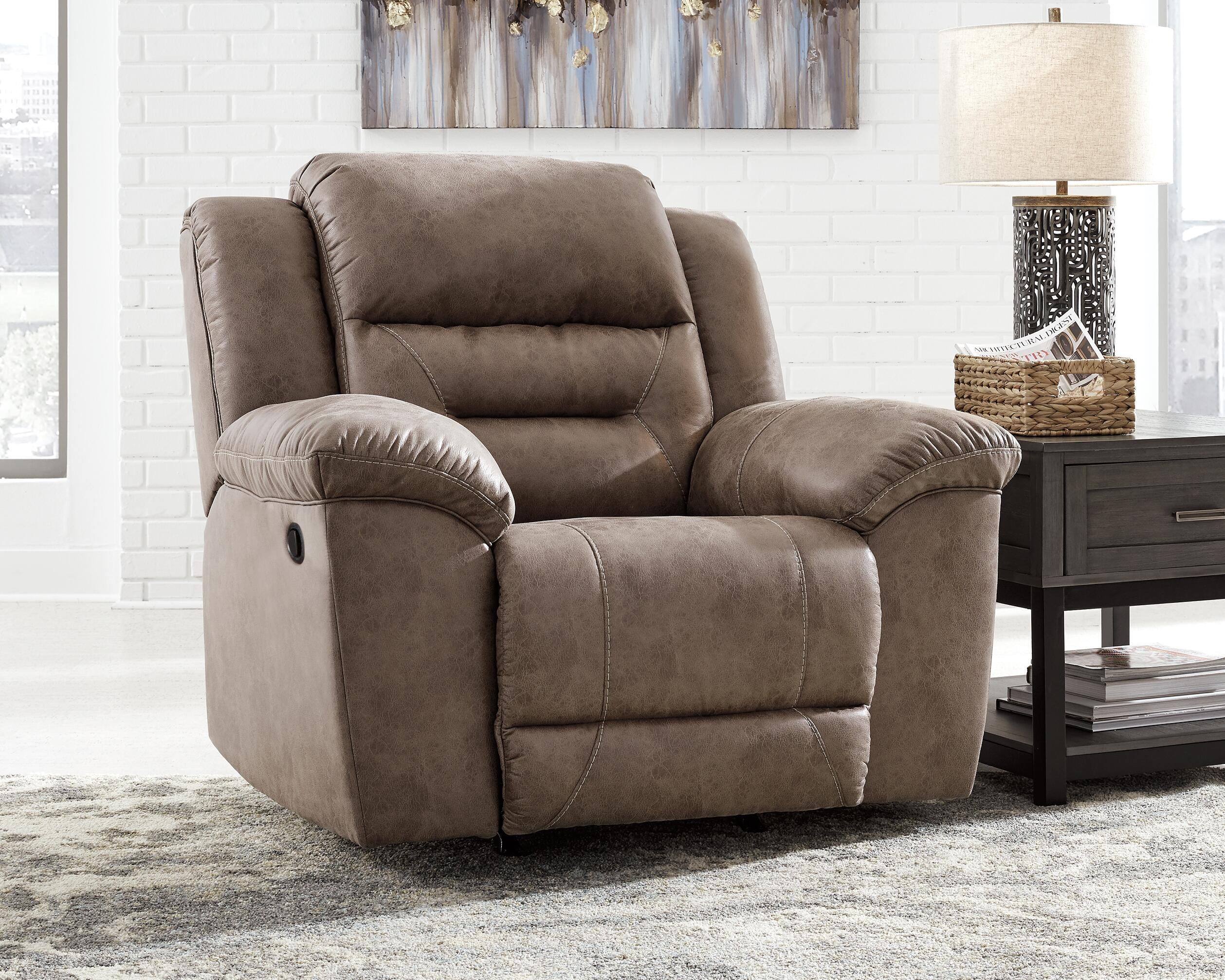 Stoneland Recliner, Fossil, rollover