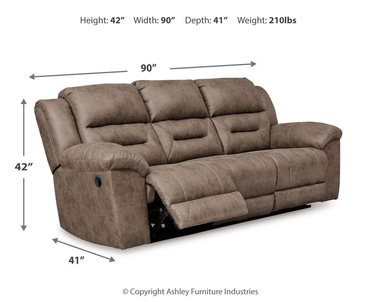 Stoneland Reclining Sofa - image 4