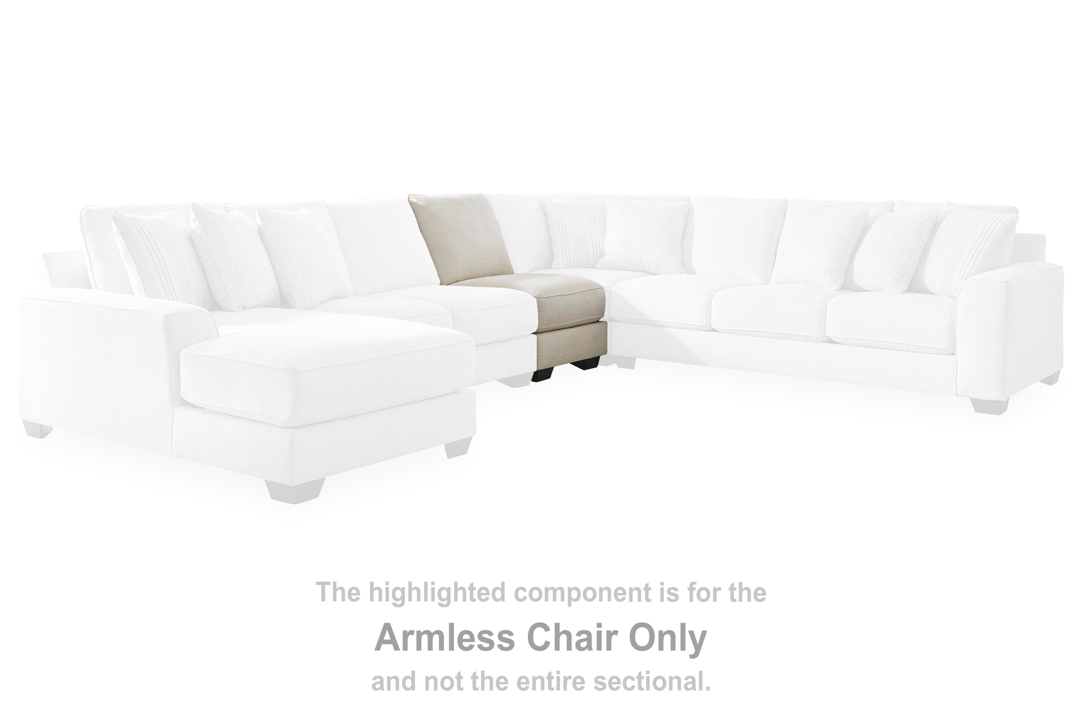 Lerenza Armless Chair, , large
