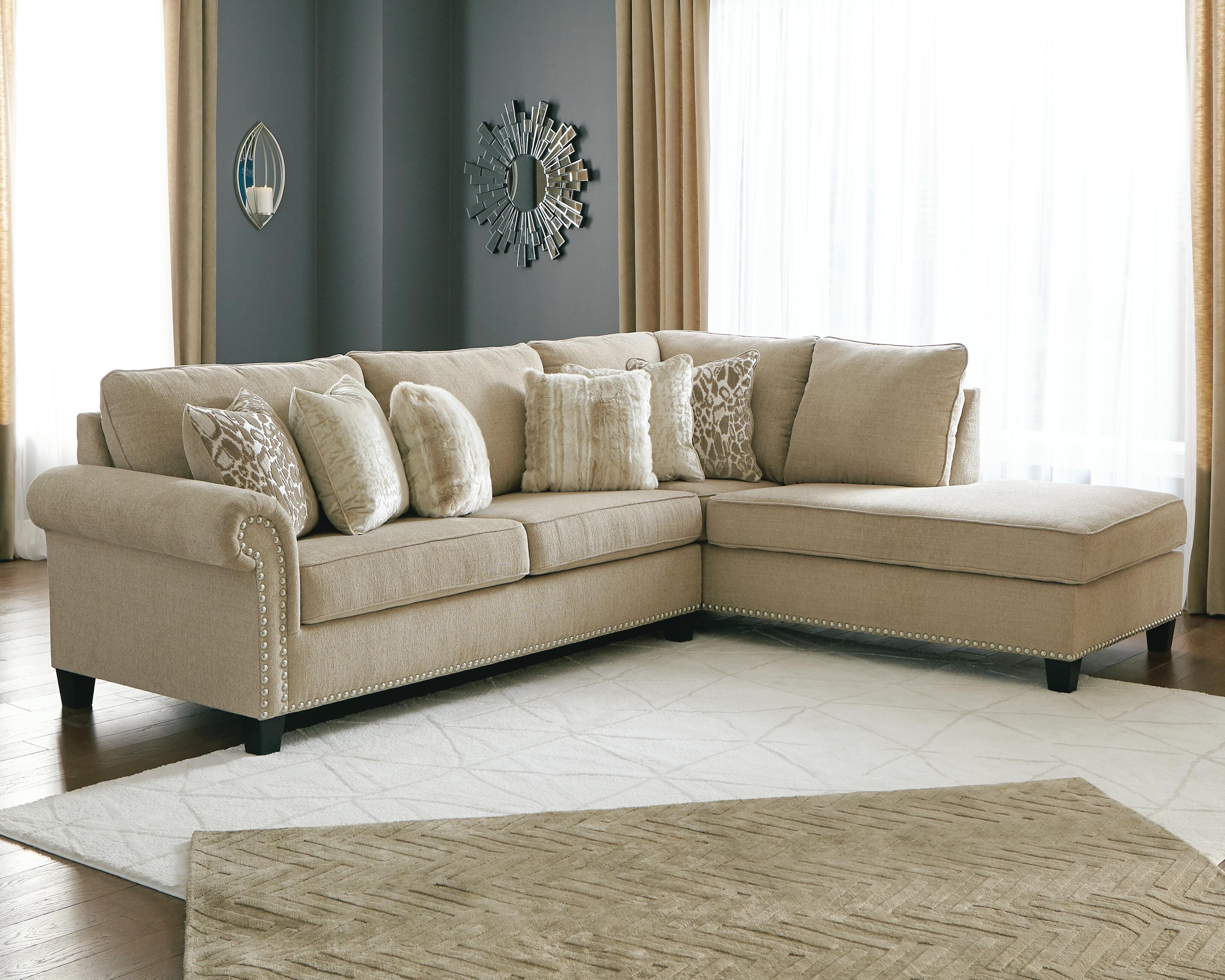 Dovemont 2-Piece Sectional with Chaise, Putty, large