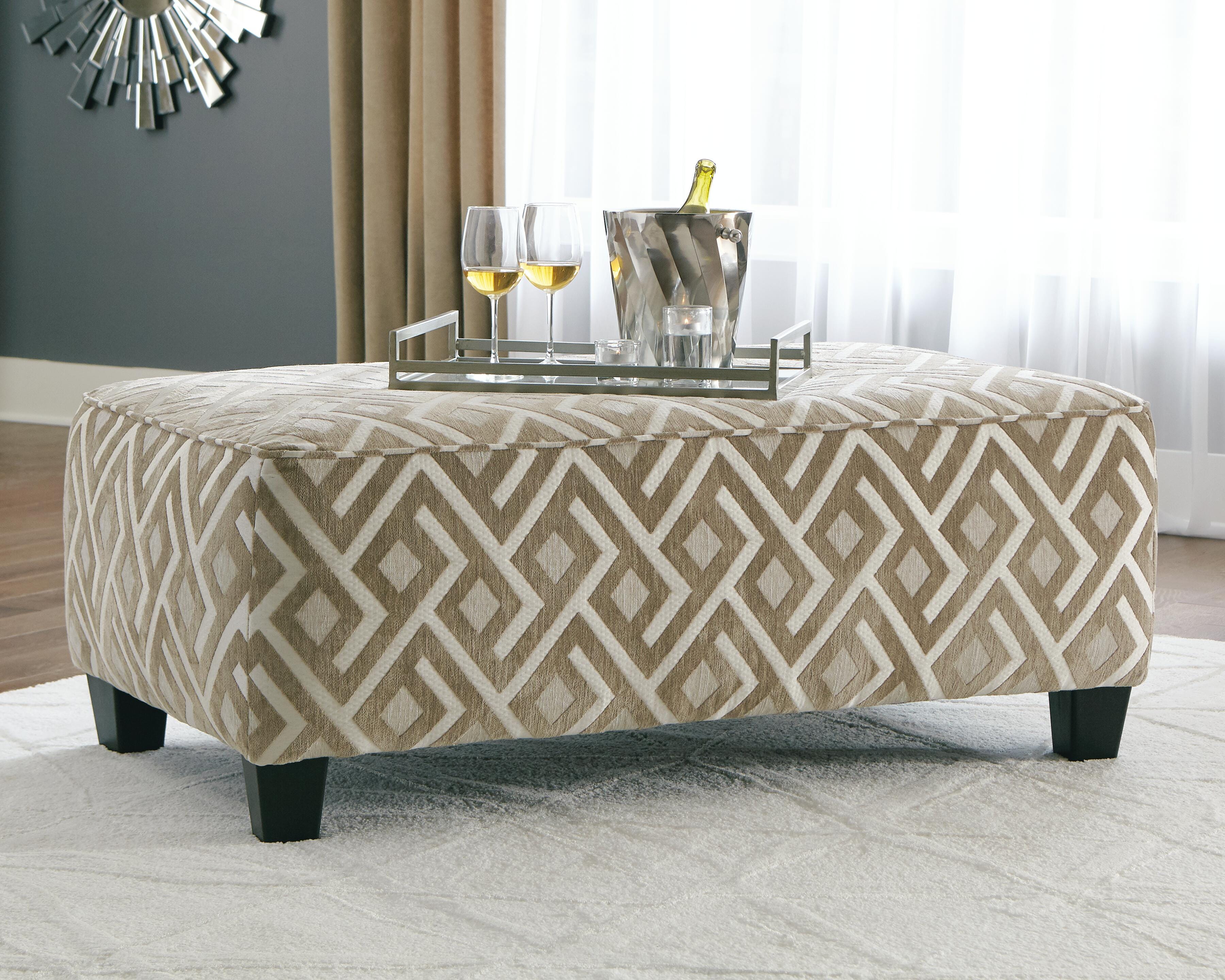 Dovemont Oversized Accent Ottoman, , large