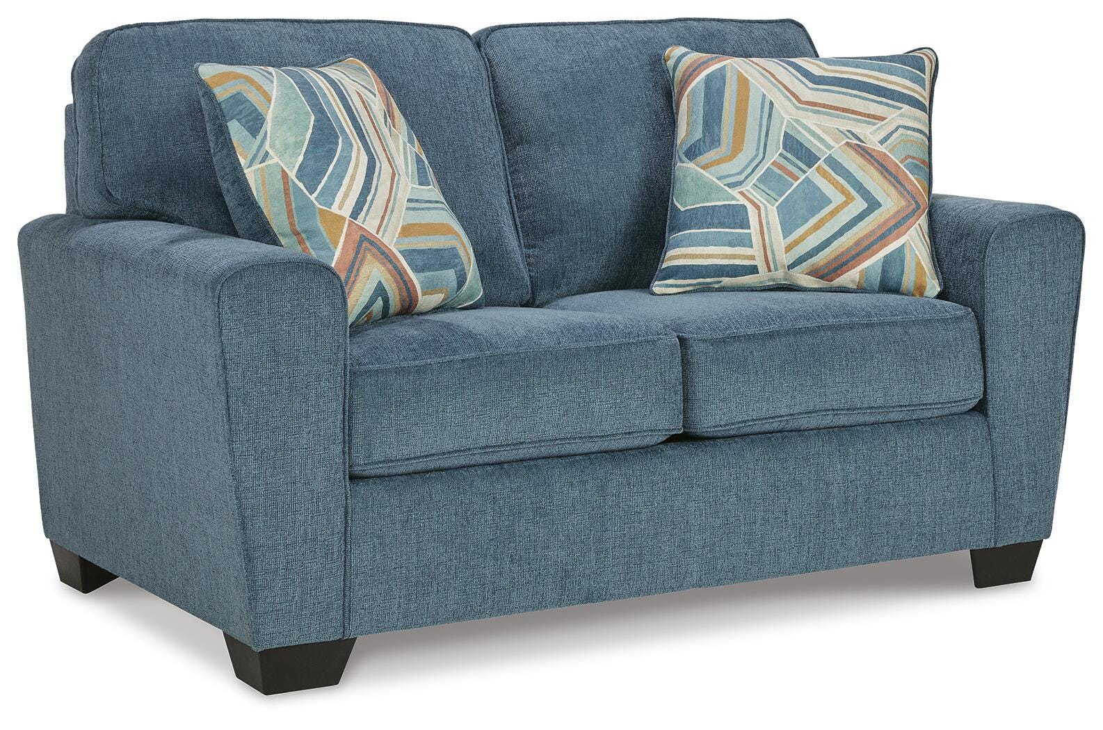 Cashton Loveseat, Blue, large