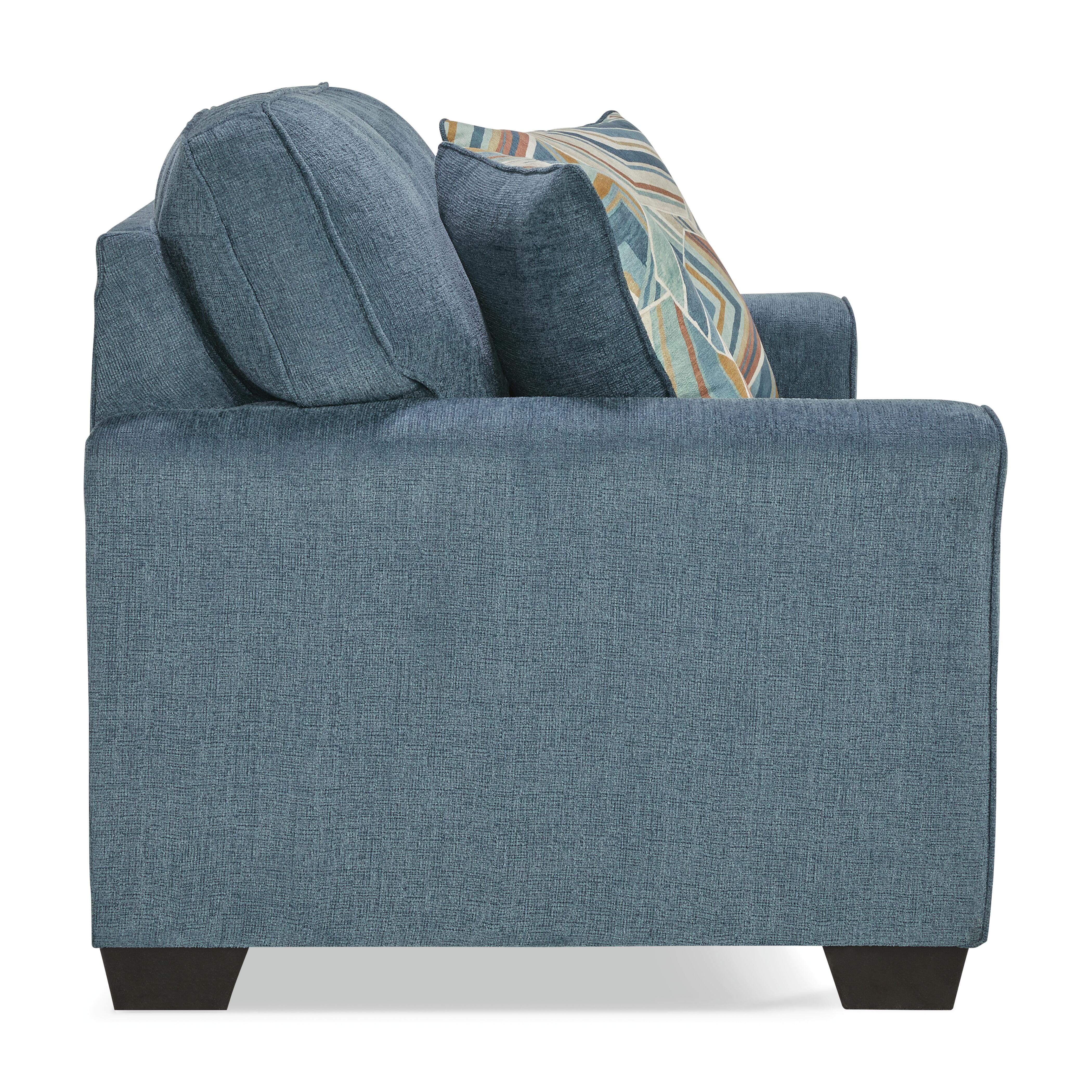 Cashton Loveseat, Blue, large