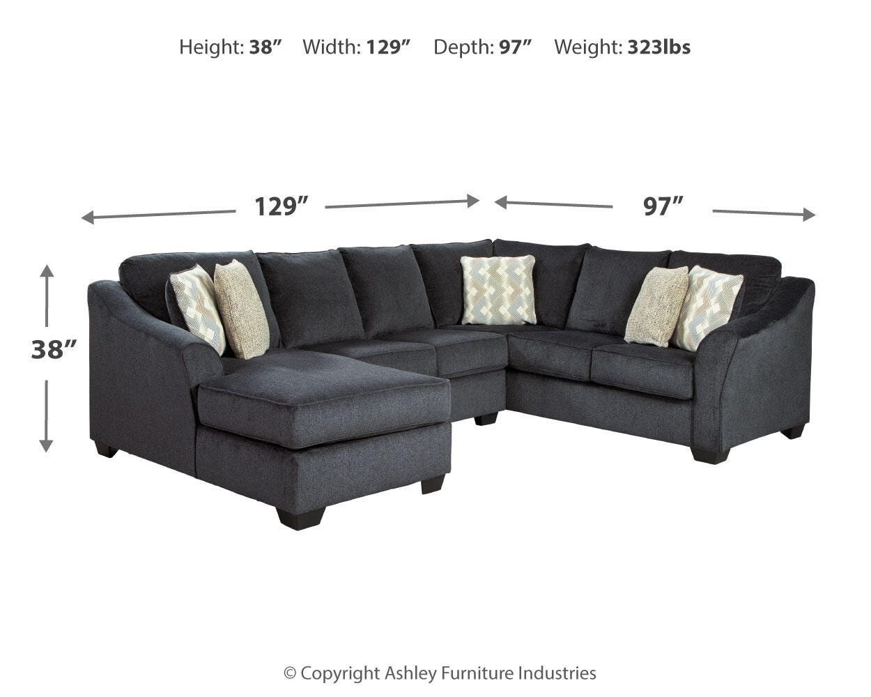 Eltmann 3-Piece Sectional with Chaise - image 3