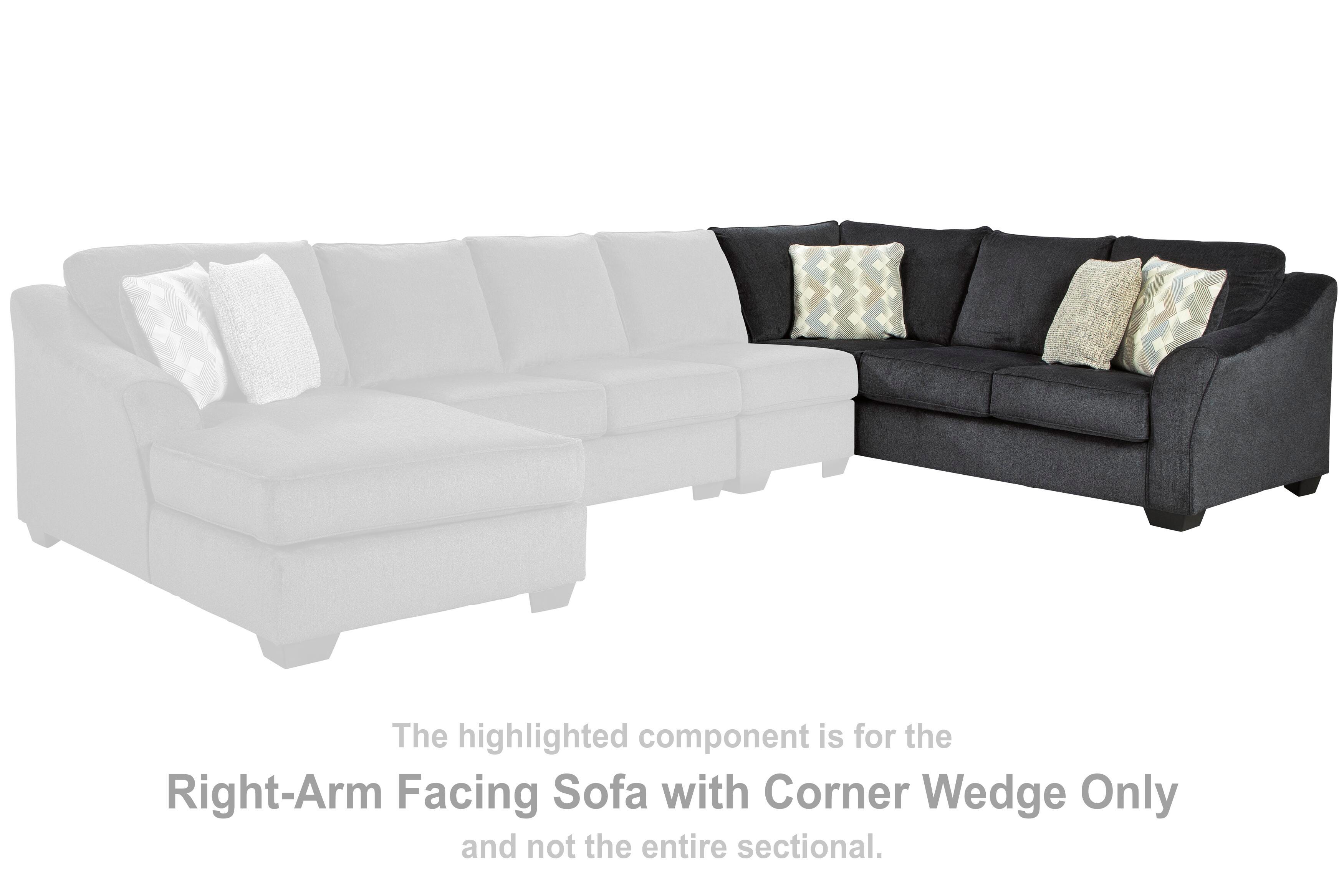 Eltmann Right-Arm Facing Sofa with Corner Wedge, , large