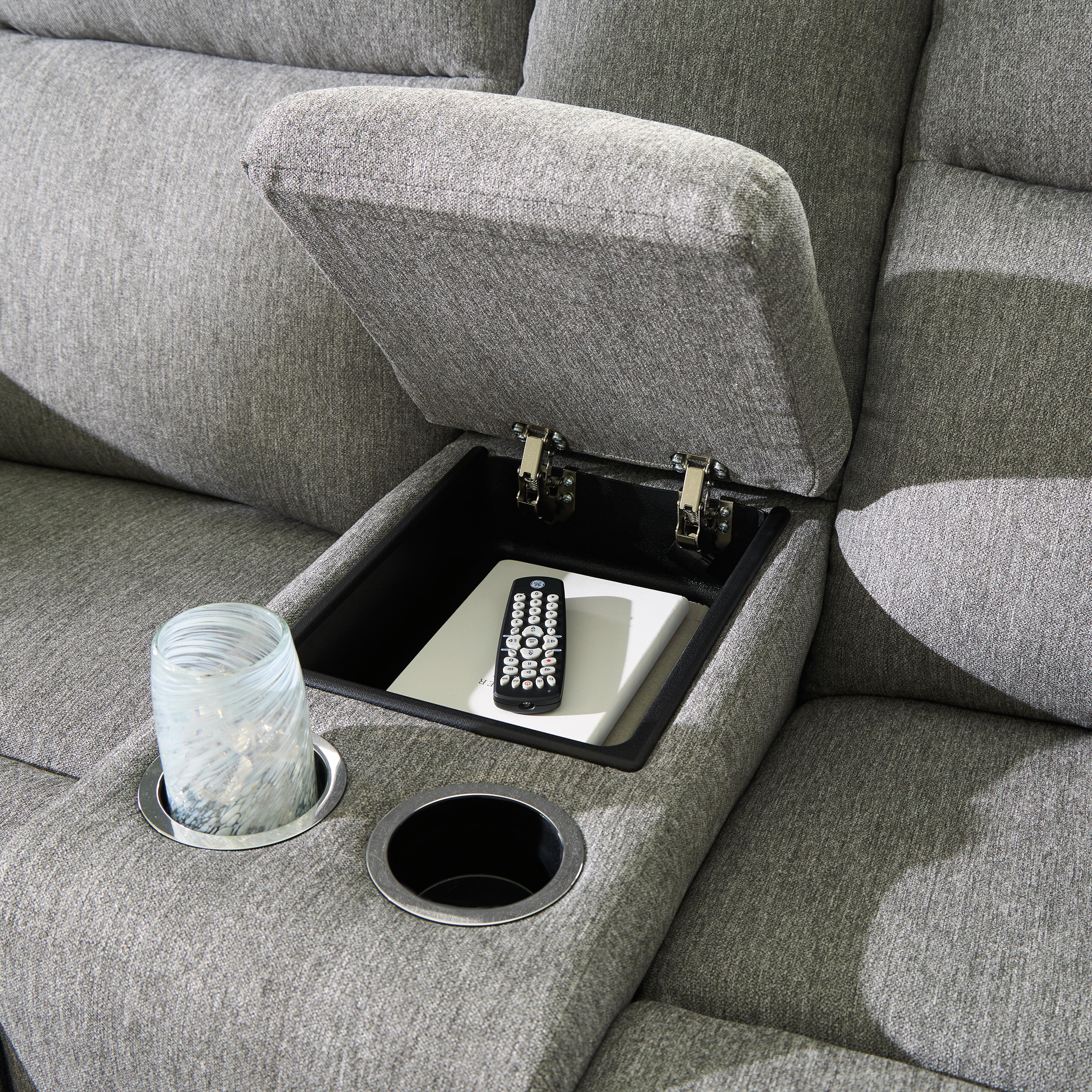 Moreau Place Reclining Loveseat with Console, , large