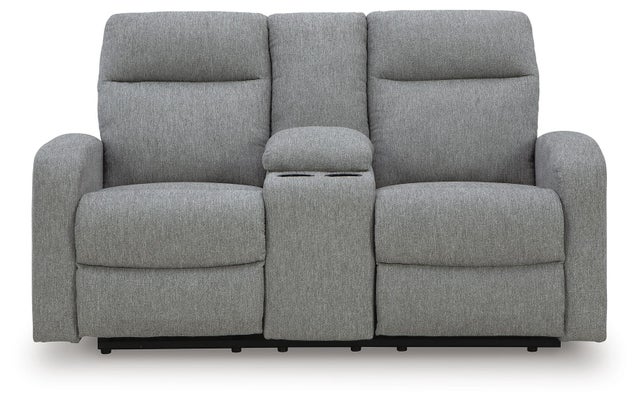 Moreau Place Manual Reclining Loveseat with Console