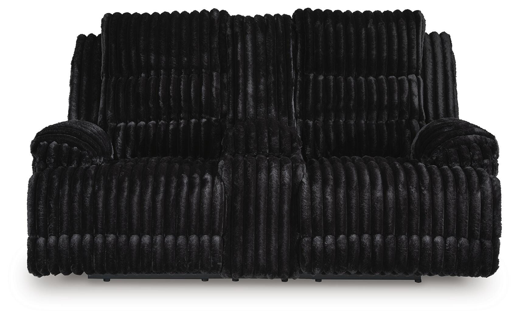 Technique Power Reclining Loveseat with Console, Onyx, large