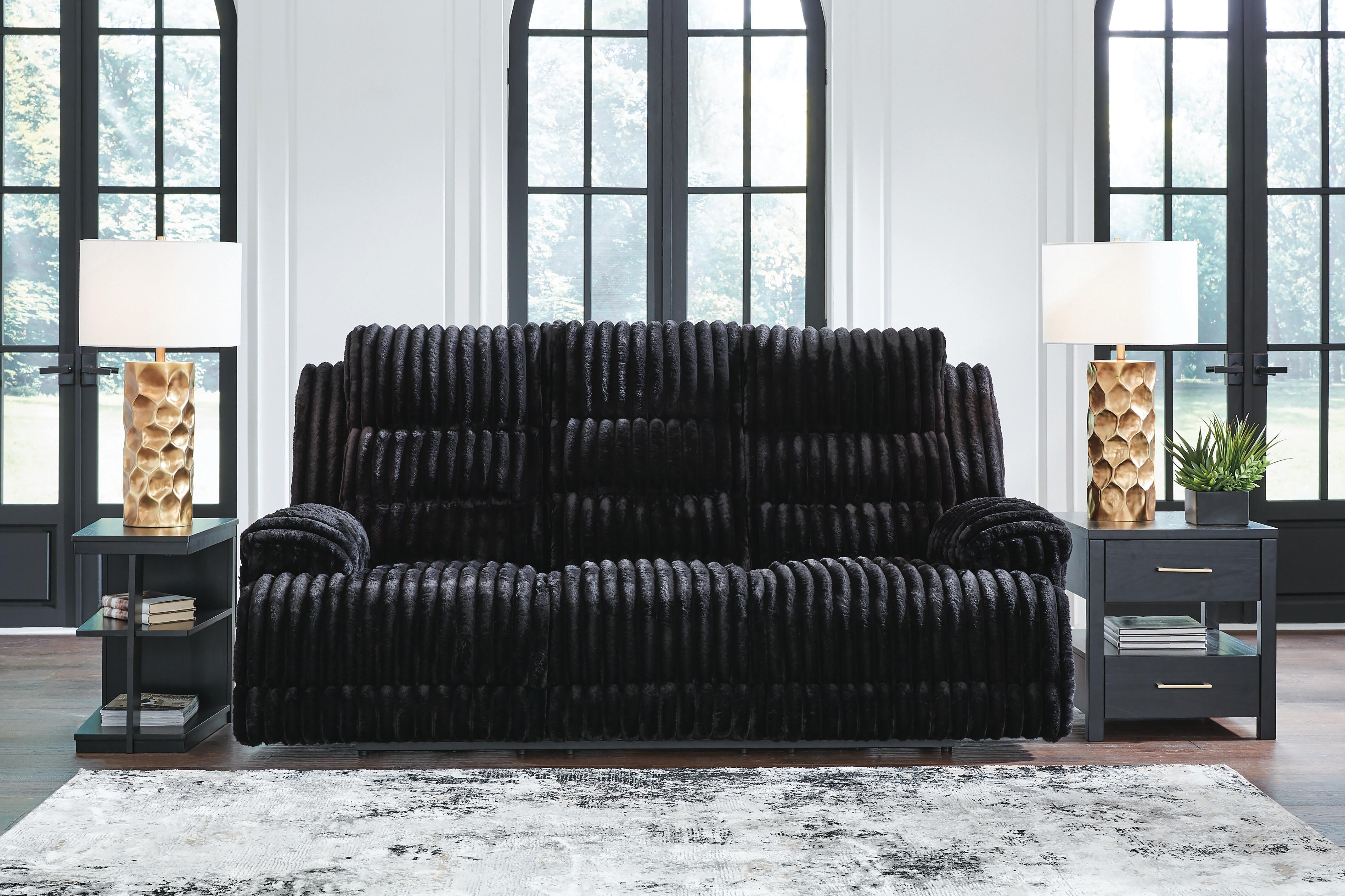 Technique Power Reclining Sofa with Drop Down Table - image 1