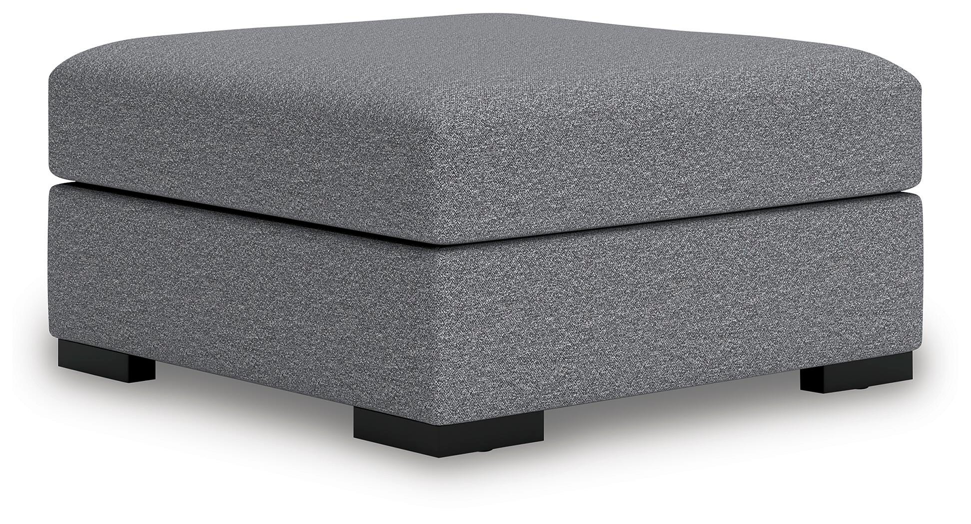 Omaha by Ashley Oversized Accent Ottoman, Salt and Pepper, large