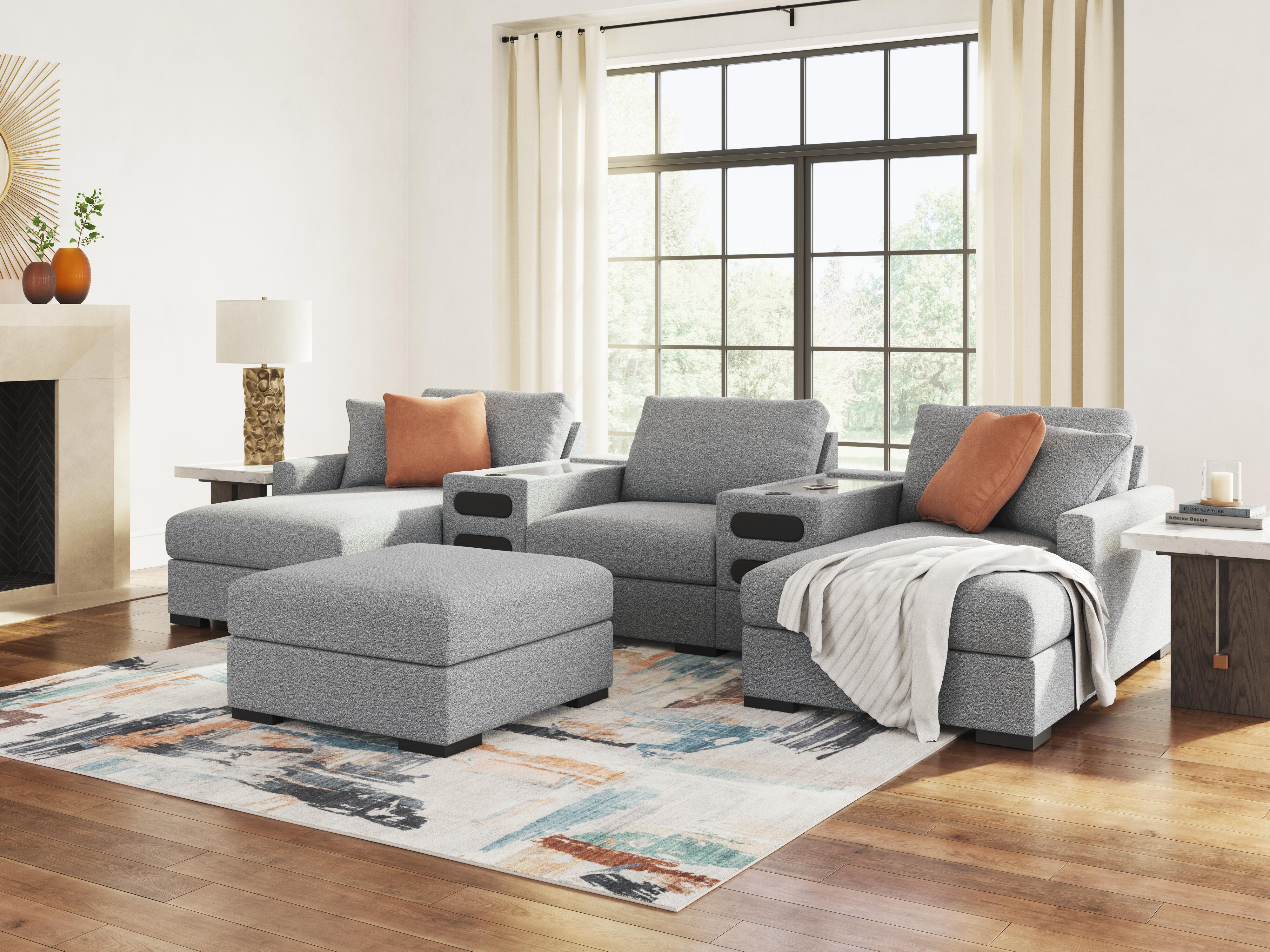 Omaha by Ashley 5-Piece Sectional with Audio System and Chaise - image 1