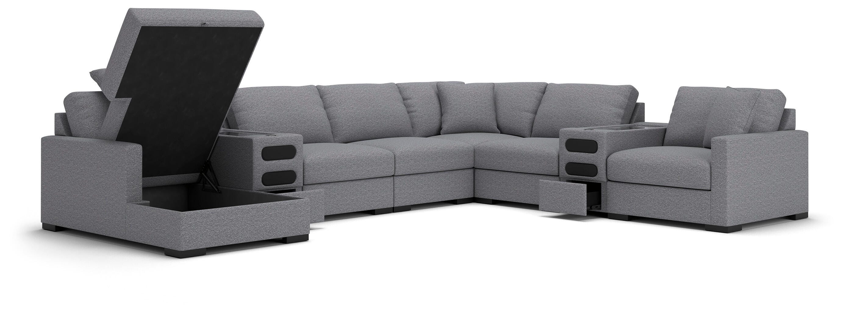 Omaha by Ashley 8-Piece Modular Next-Gen Nuvella™ Performance
