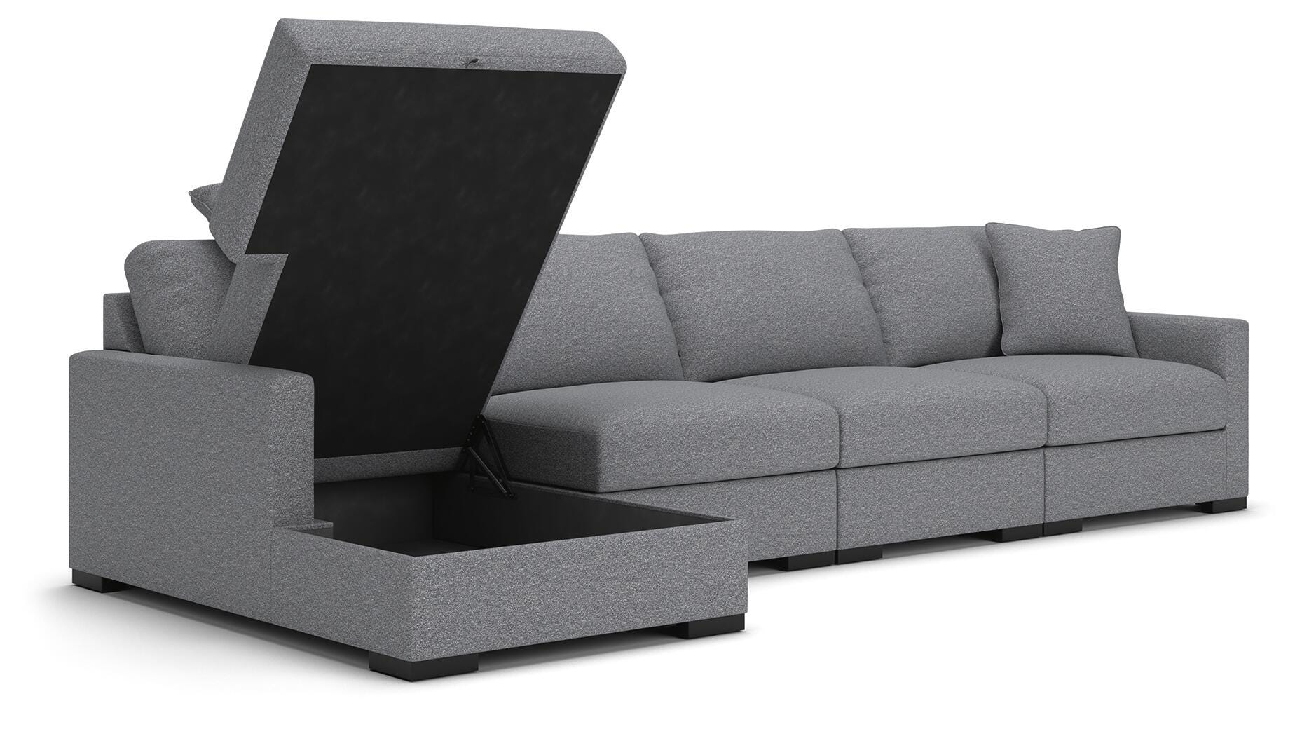 Omaha by Ashley 4-Piece Sectional with Storage Chaise - image 2