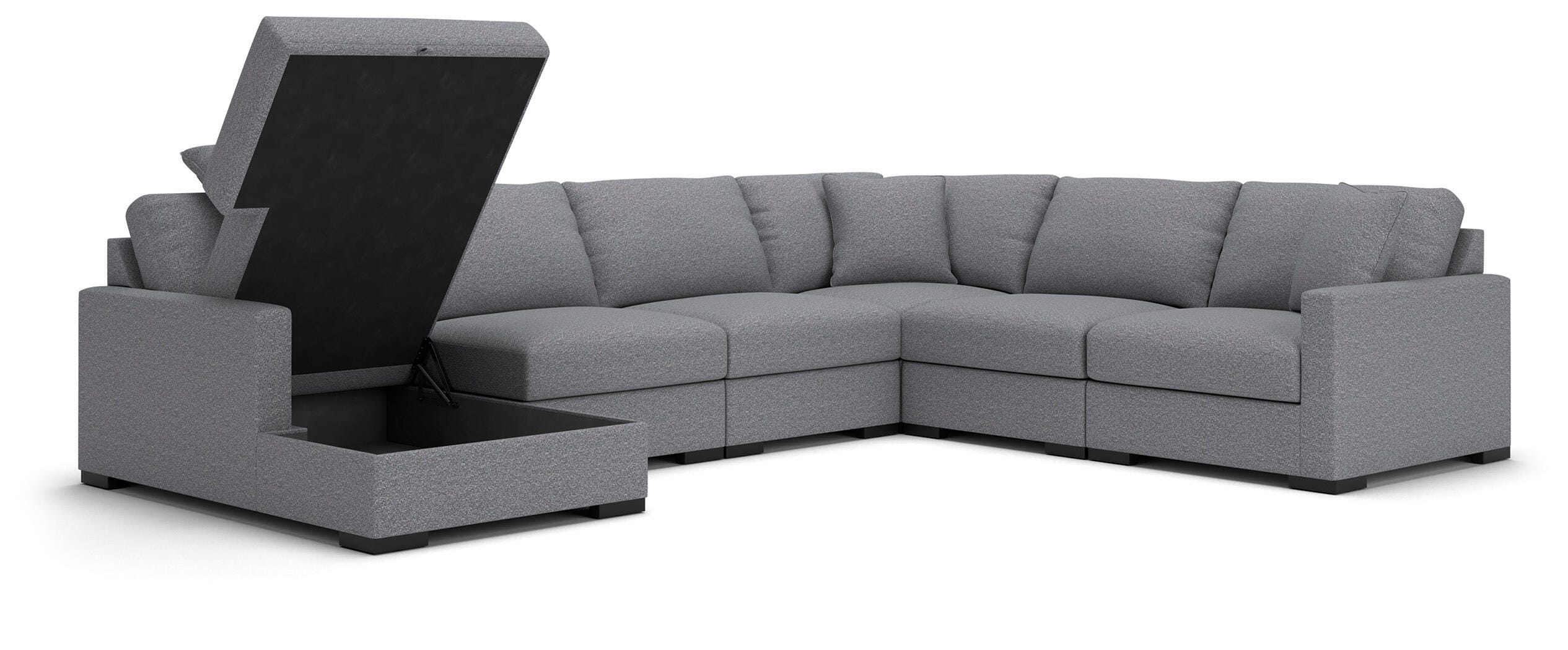 Omaha by Ashley 6-Piece Sectional with Storage Chaise - image 2
