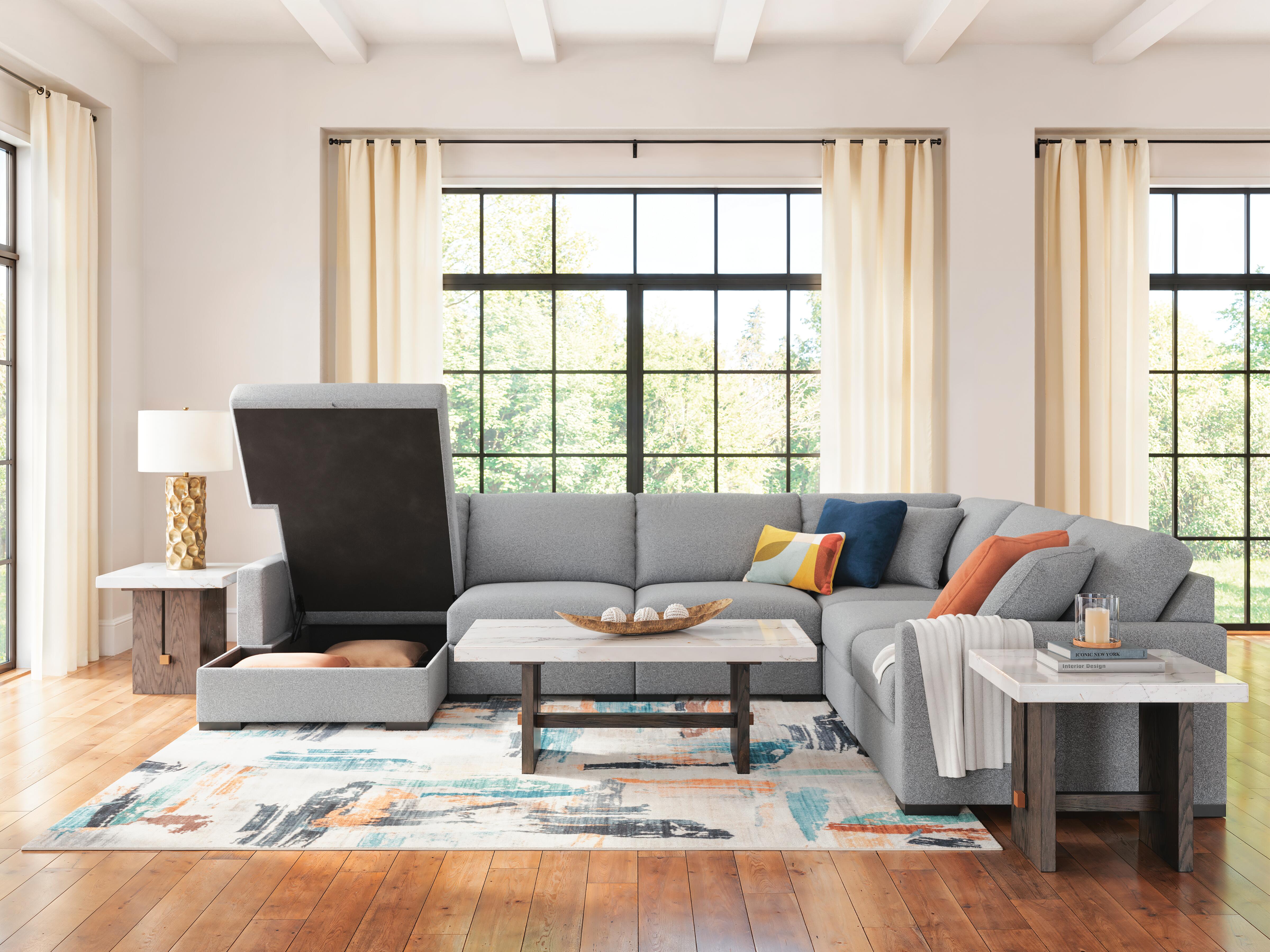 Omaha by Ashley 6-Piece Sectional with Storage Chaise - image 3