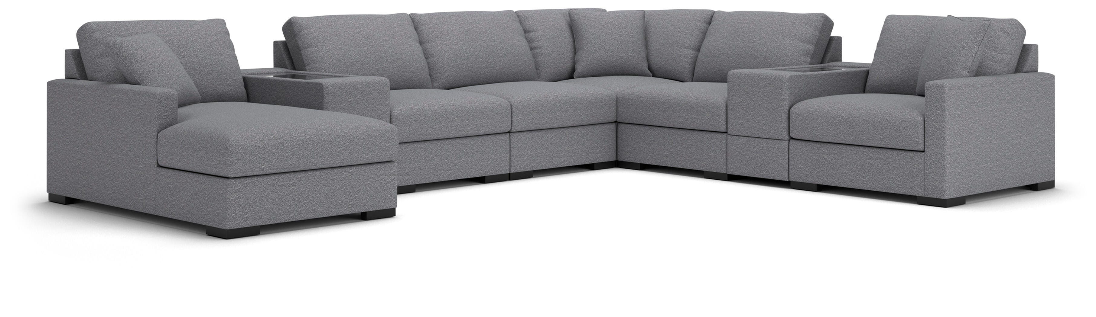 Omaha by Ashley 8-Piece Sectional with Storage Chaise and Storage Consoles - image 1