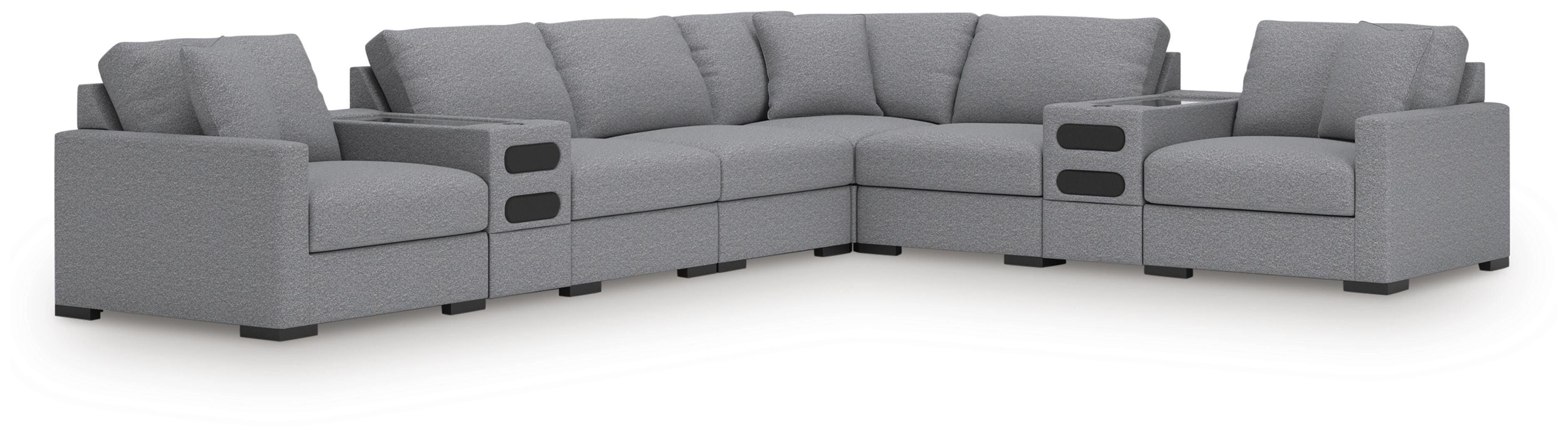 Omaha by Ashley 8-Piece Sectional with Audio Consoles - image 1