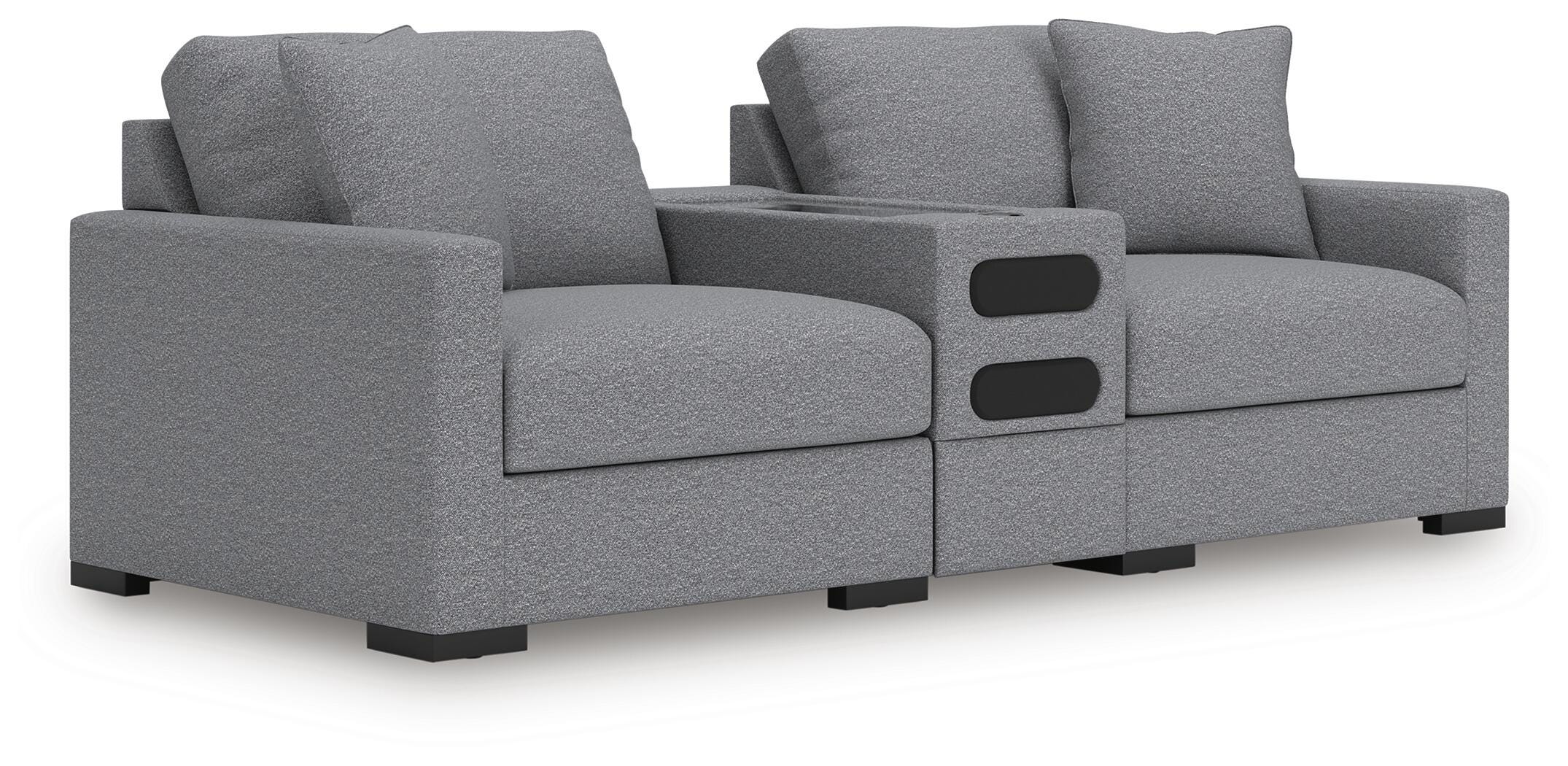 Omaha by Ashley 3-Piece Sectional Loveseat with Audio System - image 2