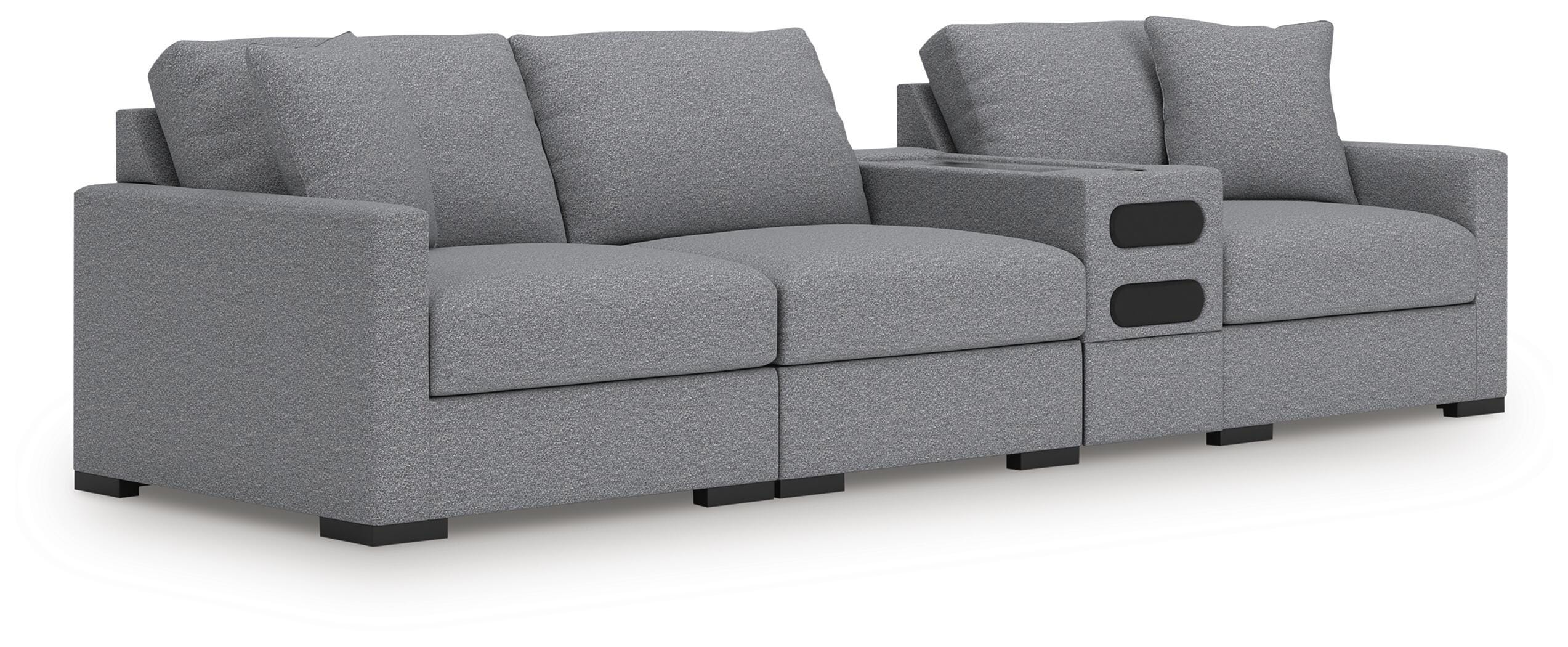 Omaha by Ashley 4-Piece Sectional with Audio Console - image 1