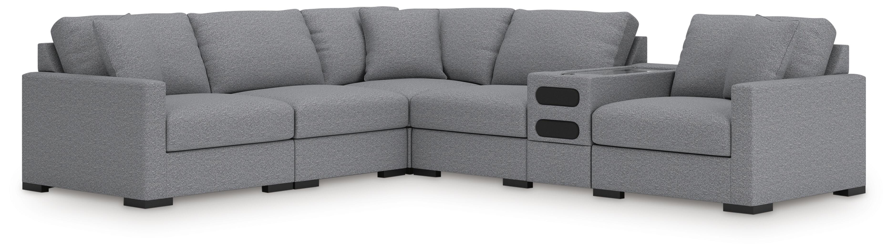 Omaha by Ashley 6-Piece Sectional with Audio Console - image 1