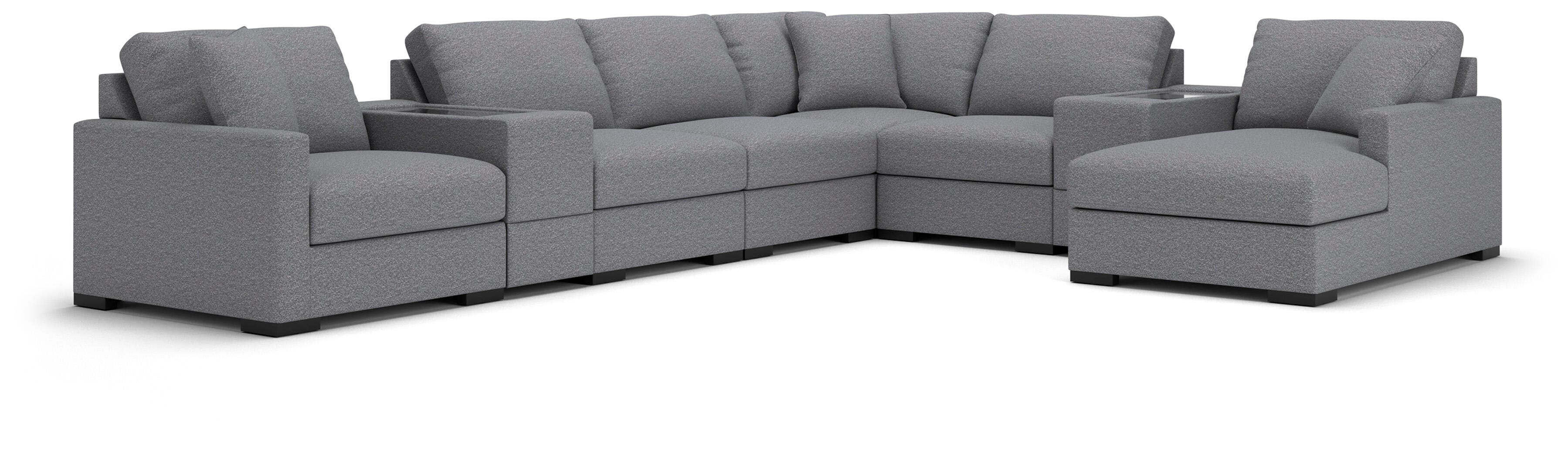 Seccional Omaha by Ashley de 8 piezas con chaise longue y consolas de almacenamiento - image 1