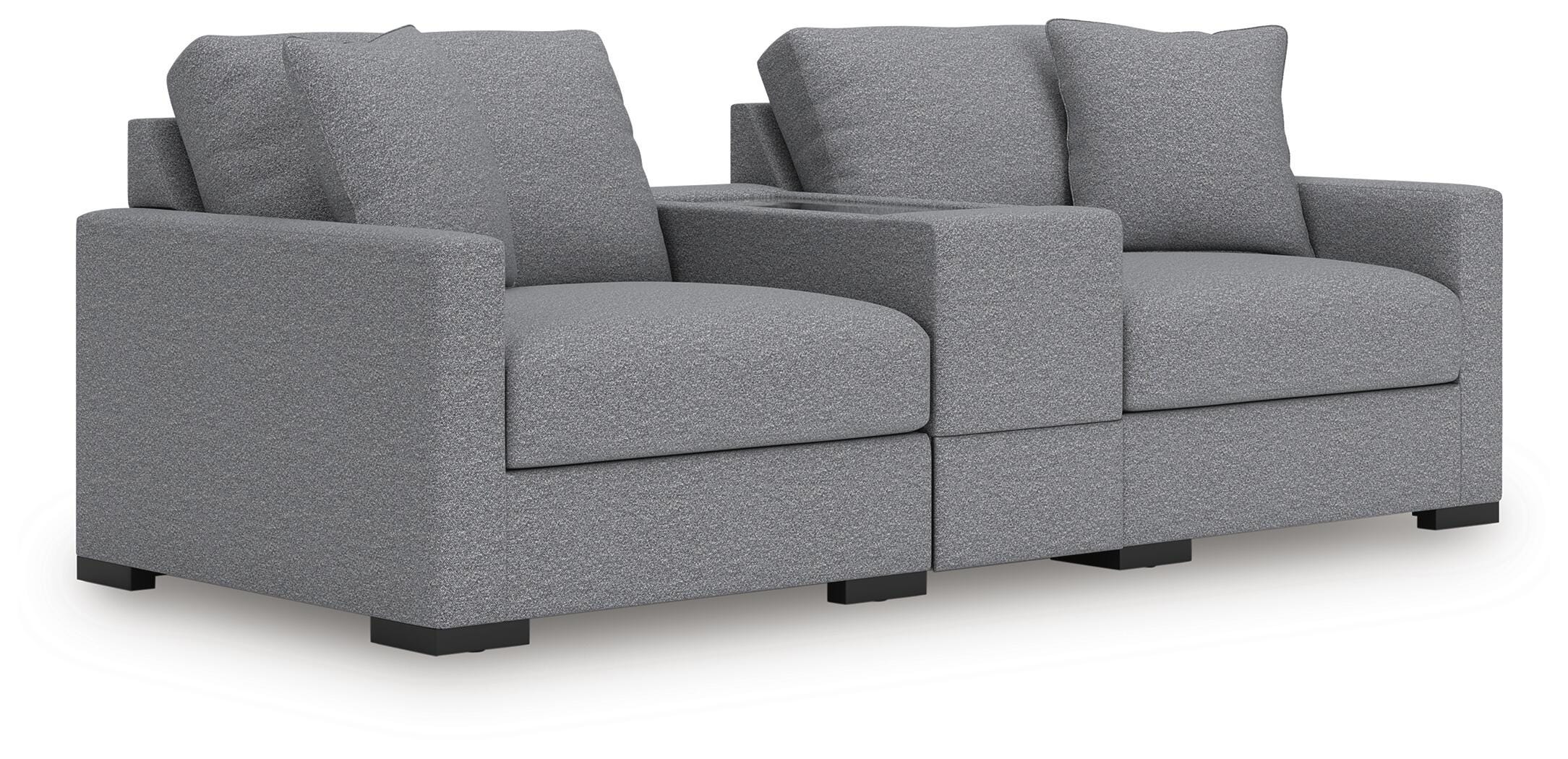 Omaha by Ashley 3-Piece Sectional Loveseat with Storage Console - image 1