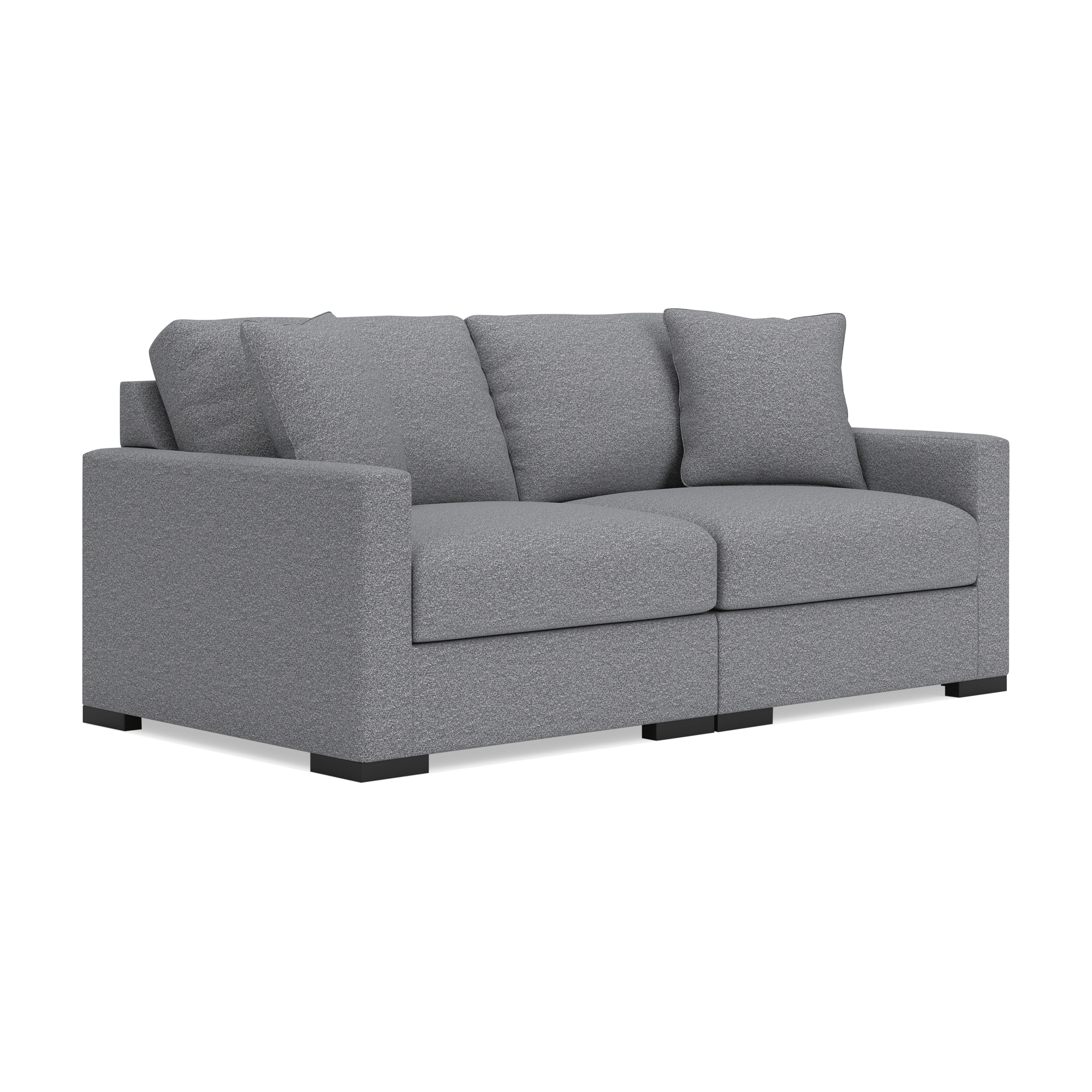 Omaha by Ashley 2-Piece Sectional Loveseat, Salt and Pepper, large