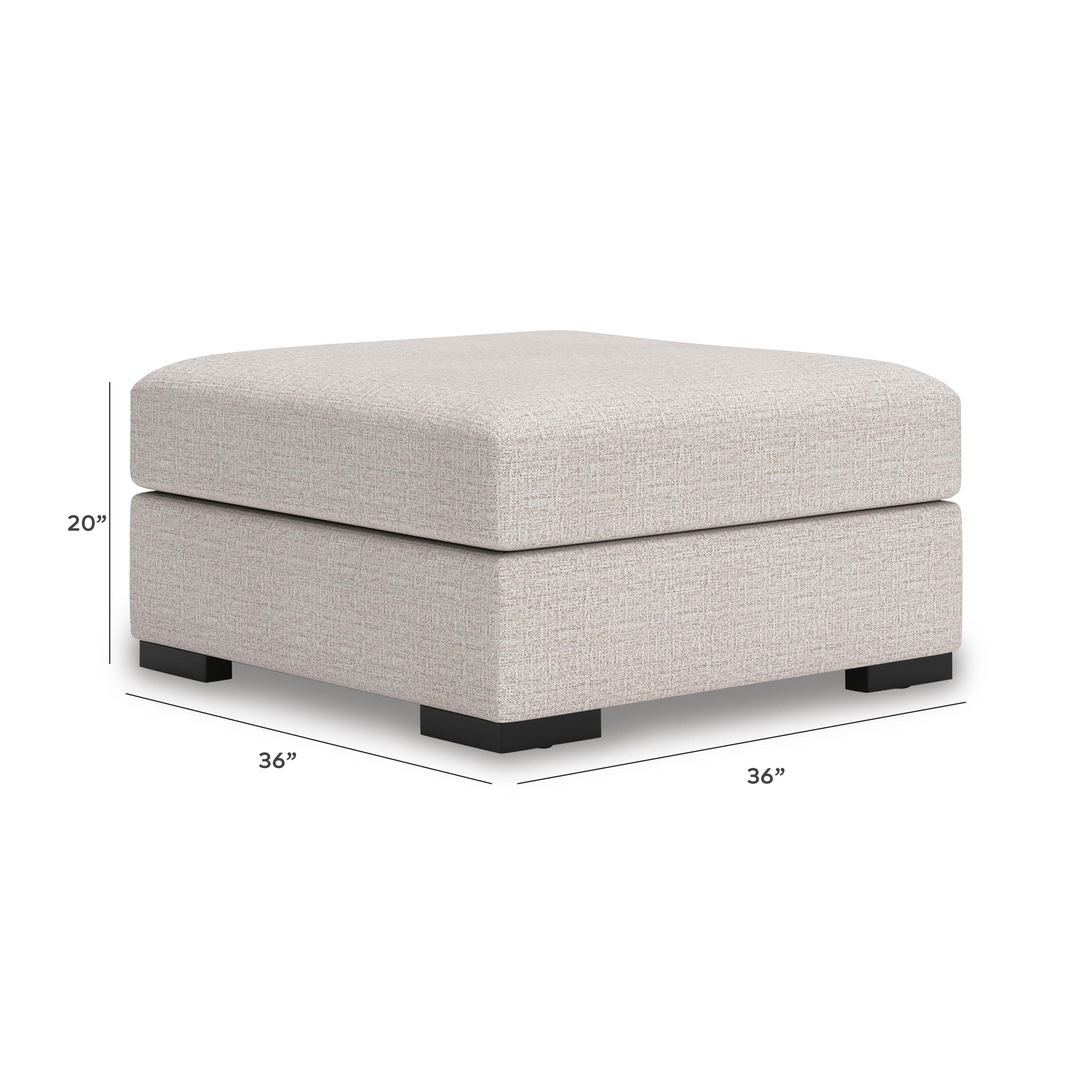 Omaha by Ashley Oversized Accent Ottoman, Stone, large