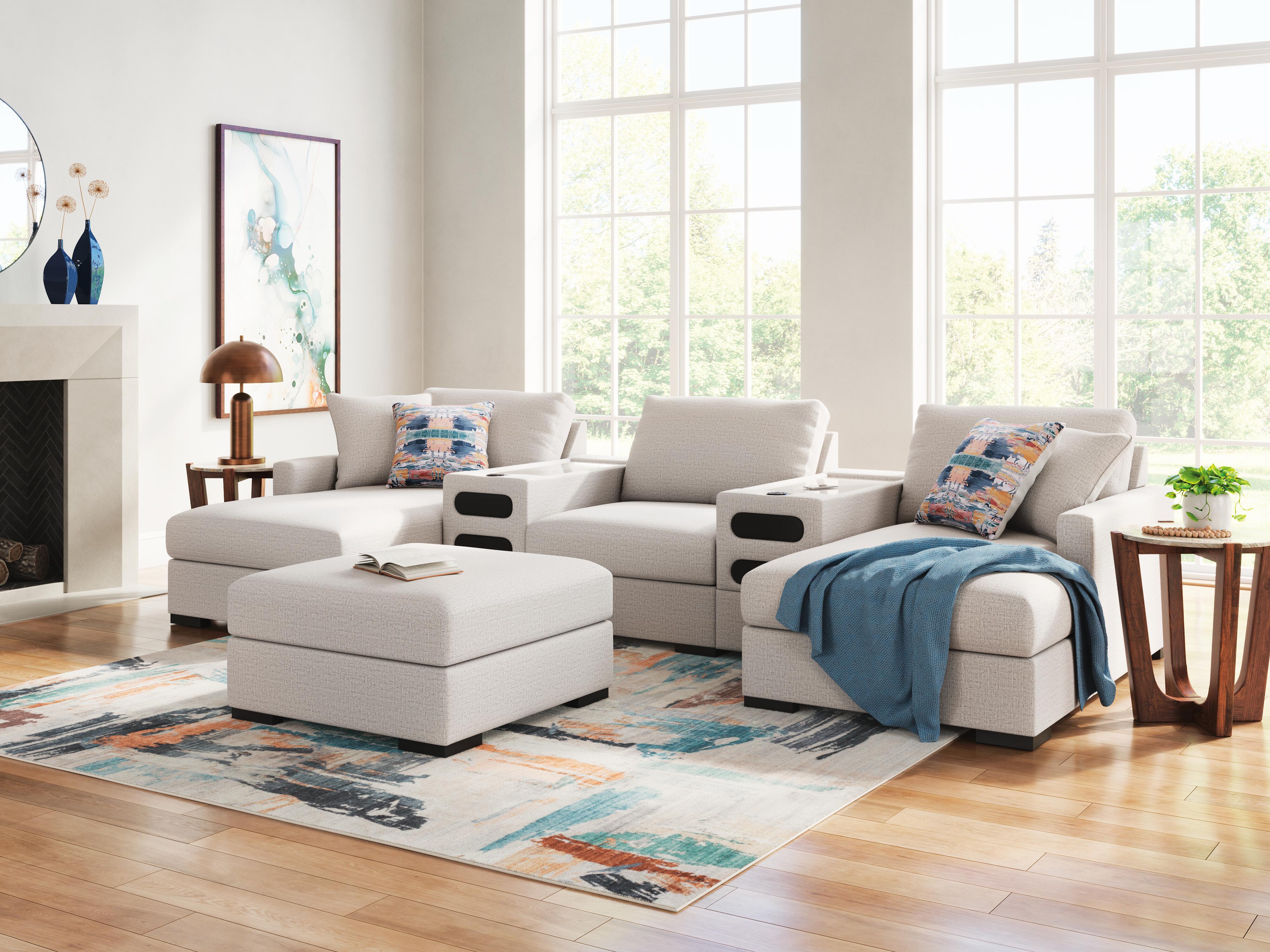 Omaha by Ashley 5-Piece Sectional with Audio System and Chaise - image 1