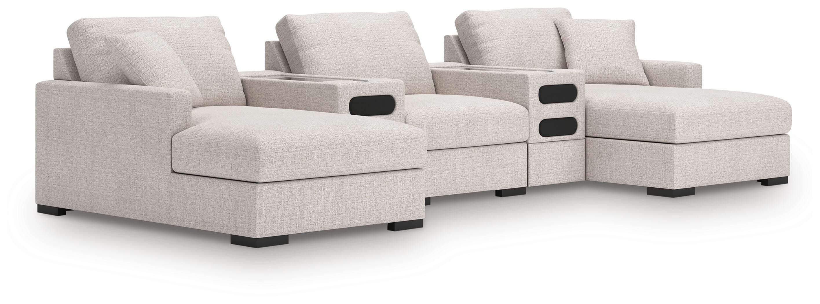 Omaha by Ashley 5-Piece Sectional with Audio System and Chaise - image 2