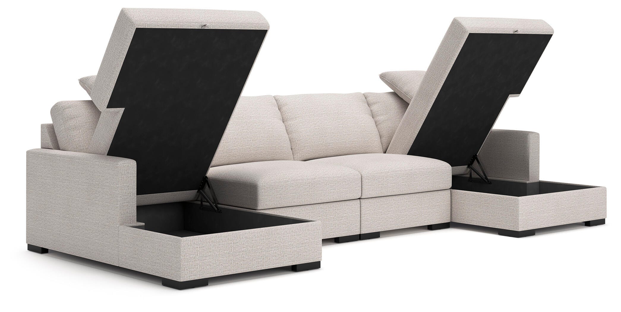 Chaise seccional doble con almacenamiento de 4 piezas Omaha by Ashley - image 2
