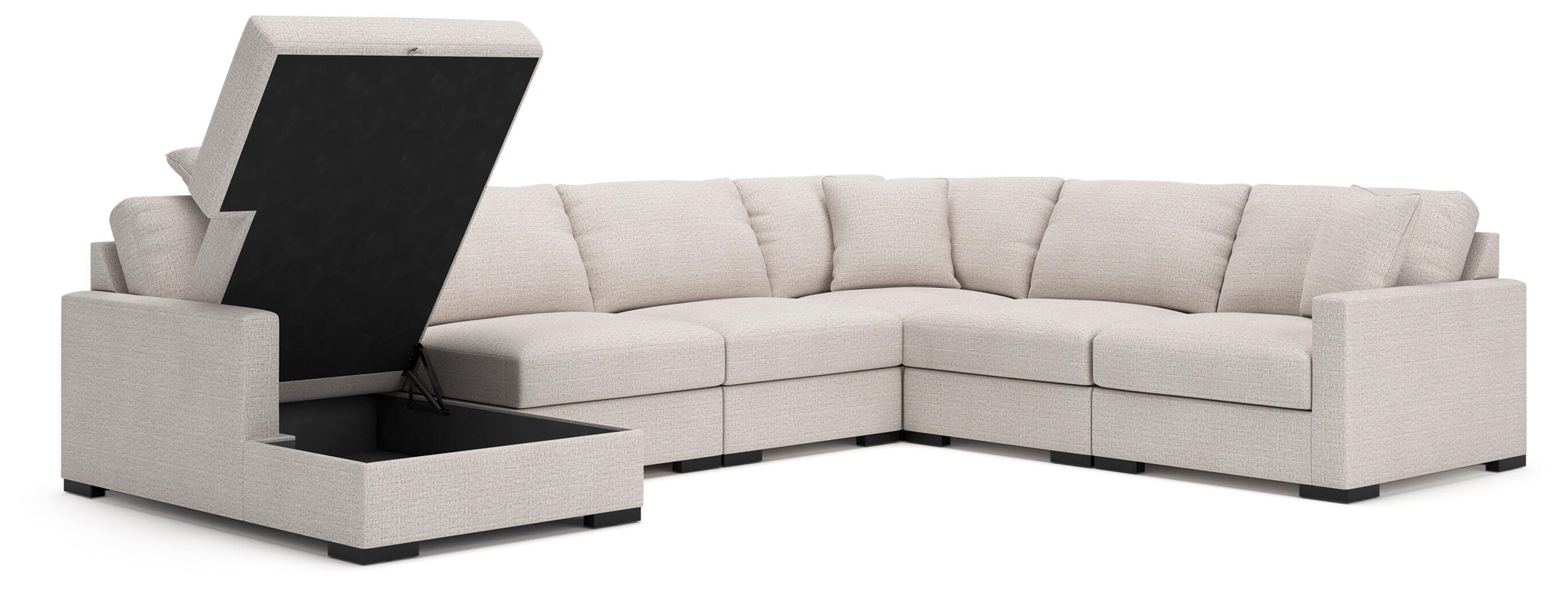 Omaha by Ashley 6-Piece Sectional with Storage Chaise - image 2