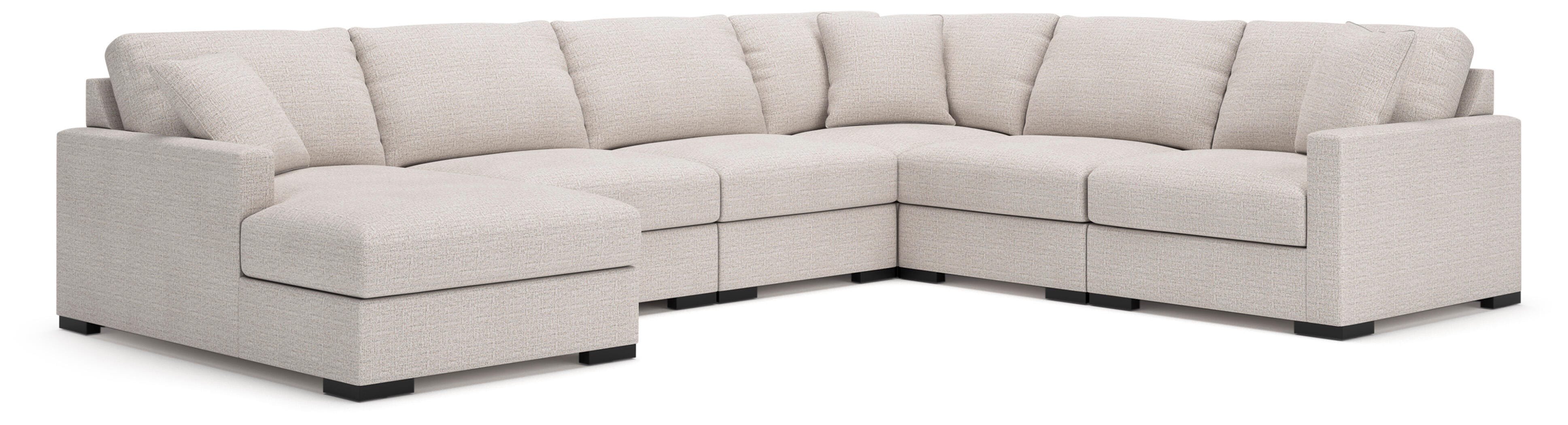 Omaha by Ashley 6-Piece Modular Next-Gen Nuvella™ Performance Fabric Sectional with Storage Chaise