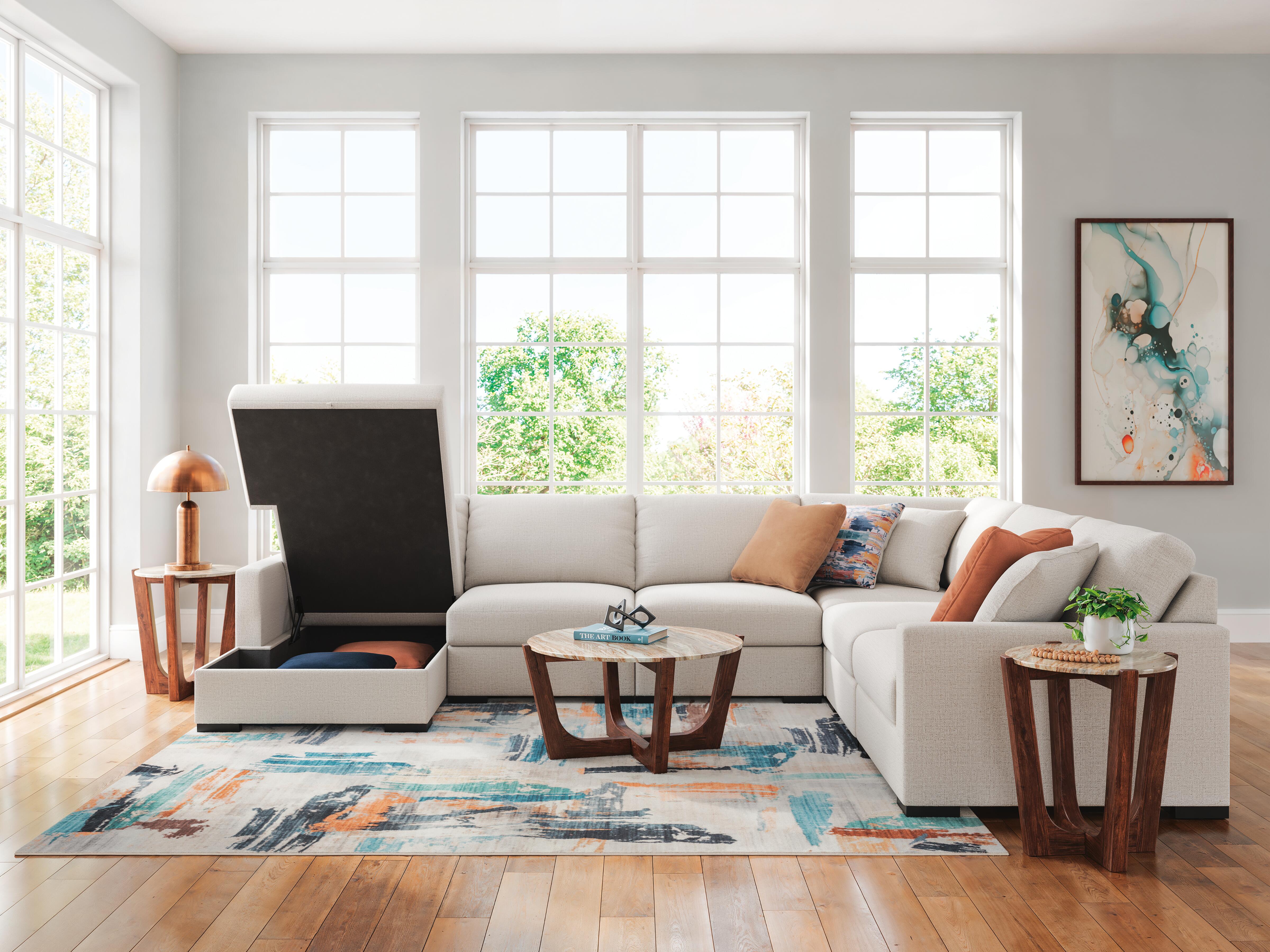 Omaha by Ashley 6-Piece Sectional with Storage Chaise - image 4