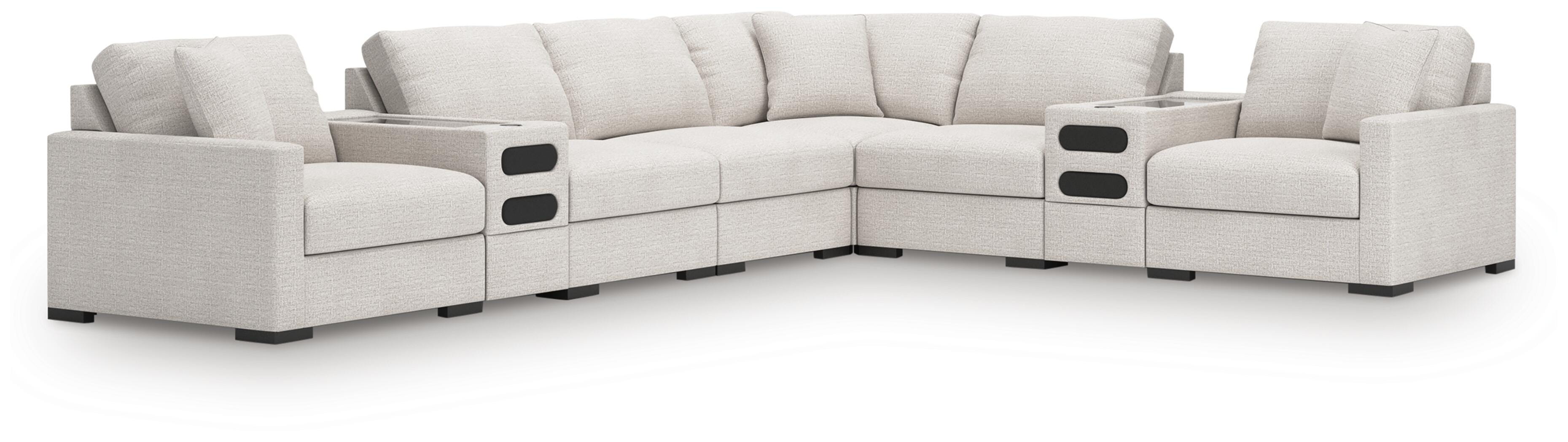 Omaha by Ashley 8-Piece Sectional with Audio Consoles - image 1