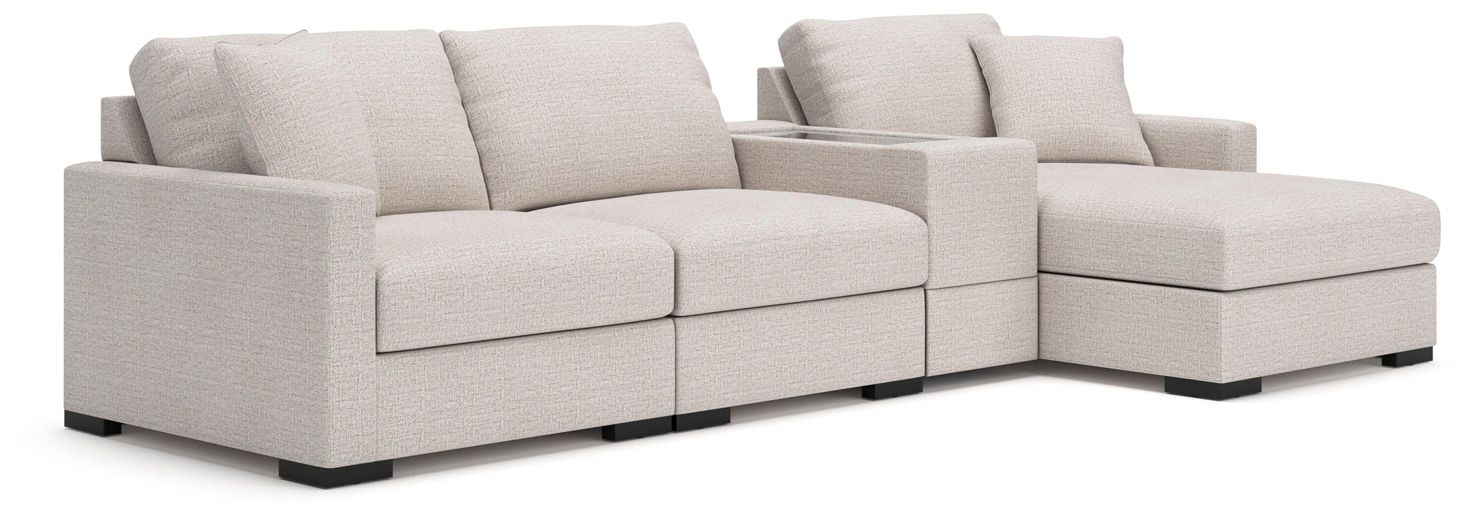 Seccional de 4 piezas Omaha by Ashley con chaise longue y consola de almacenamiento - image 1
