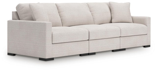 Omaha by Ashley 3-Piece Modular Next-Gen Nuvella™ Performance Fabric Sofa