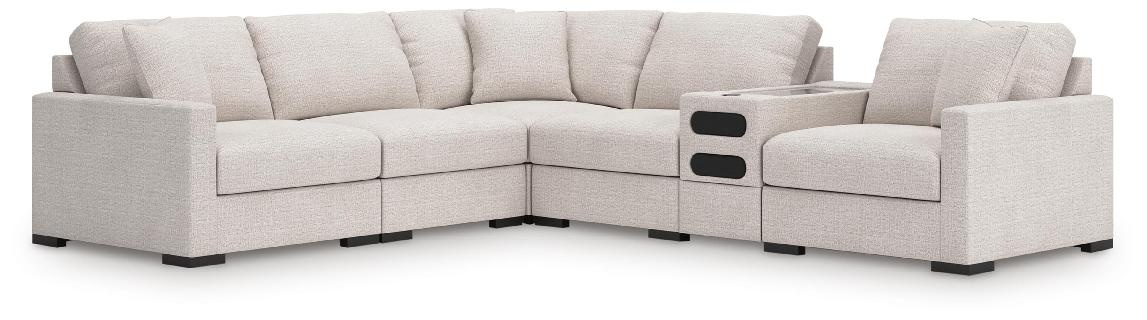 Omaha by Ashley 6-Piece Sectional with Audio Console - image 1